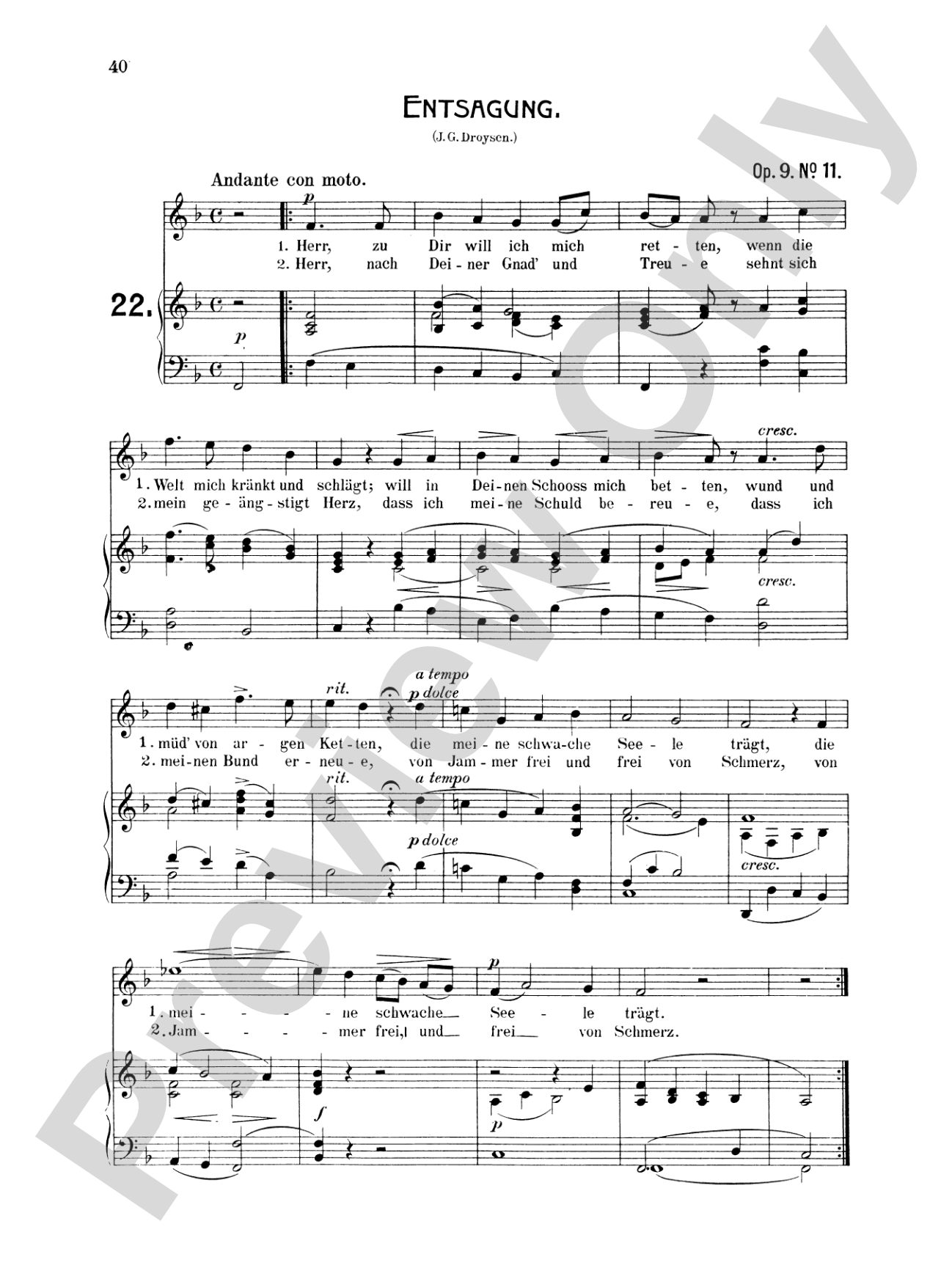 Mendelssohn: 79 Songs, Medium Voice (German)