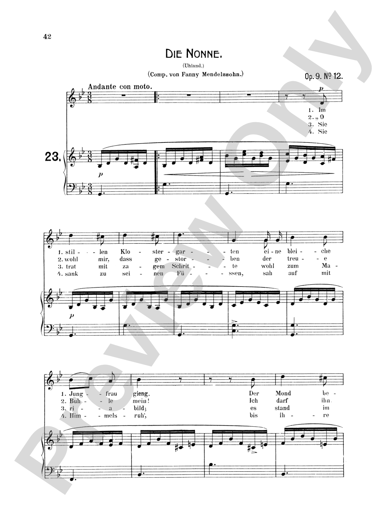 Mendelssohn: 79 Songs, Medium Voice (German)