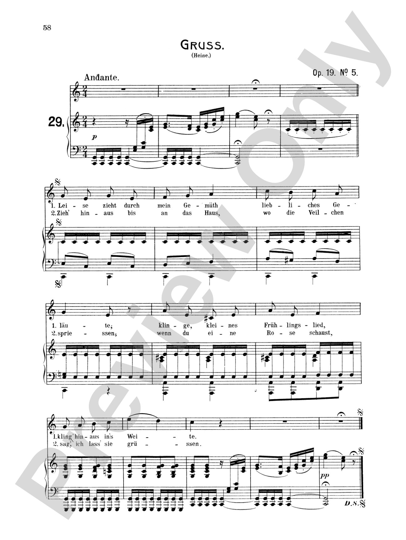 Mendelssohn: 79 Songs, Medium Voice (German)