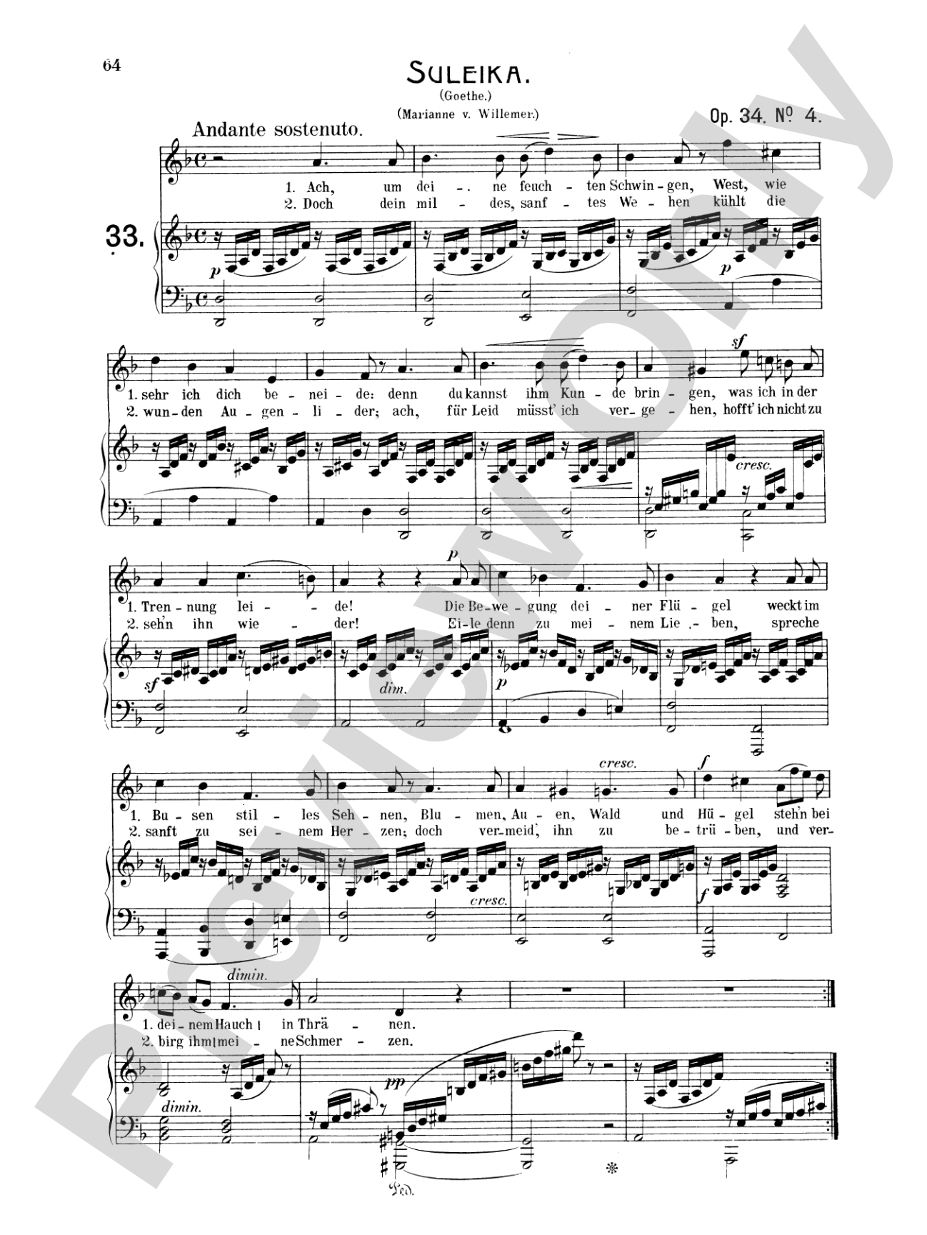 Mendelssohn: 79 Songs, Medium Voice (German)