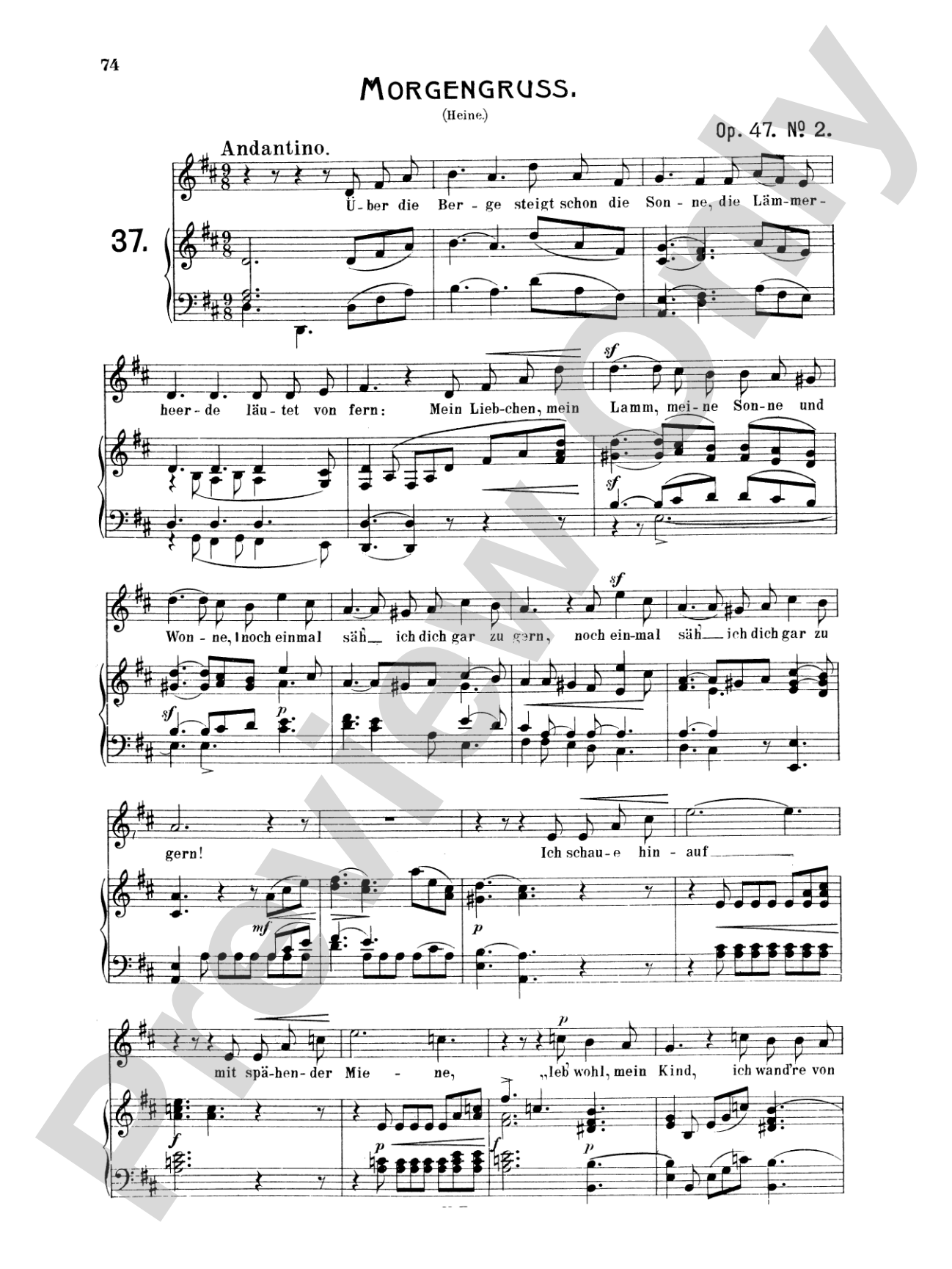 Mendelssohn: 79 Songs, Medium Voice (German)