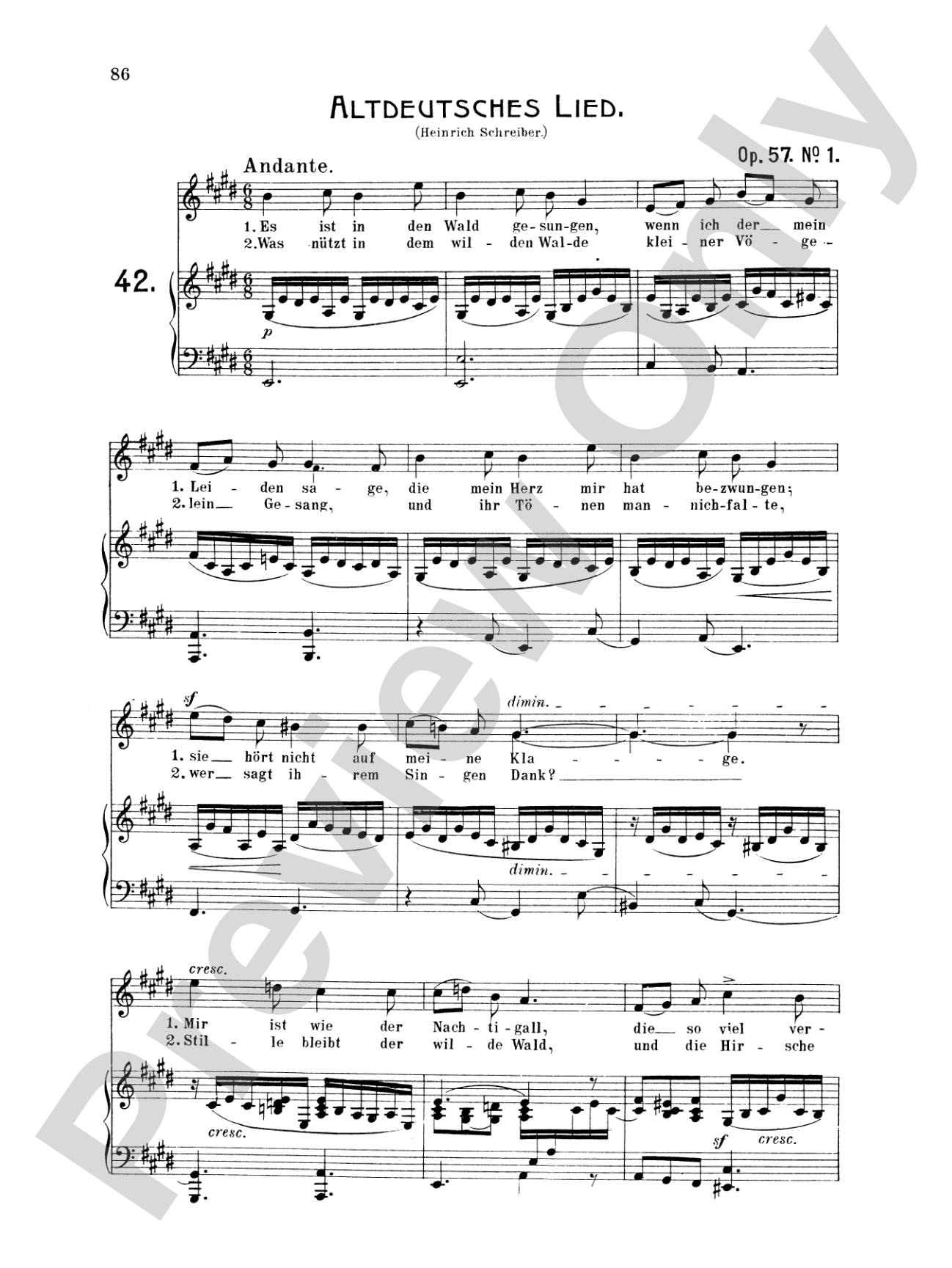 Mendelssohn: 79 Songs, Medium Voice (German)