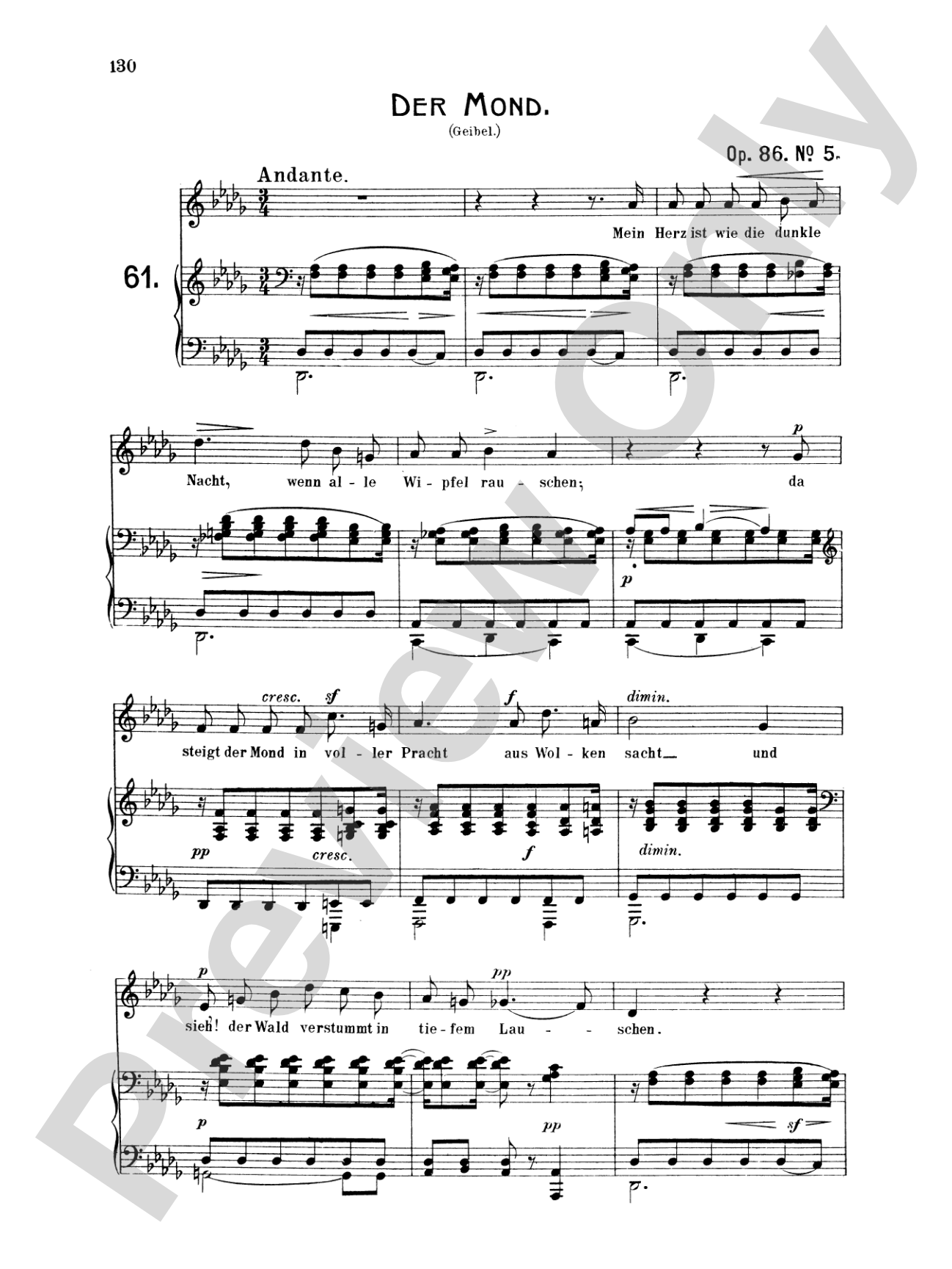Mendelssohn: 79 Songs, Medium Voice (German)