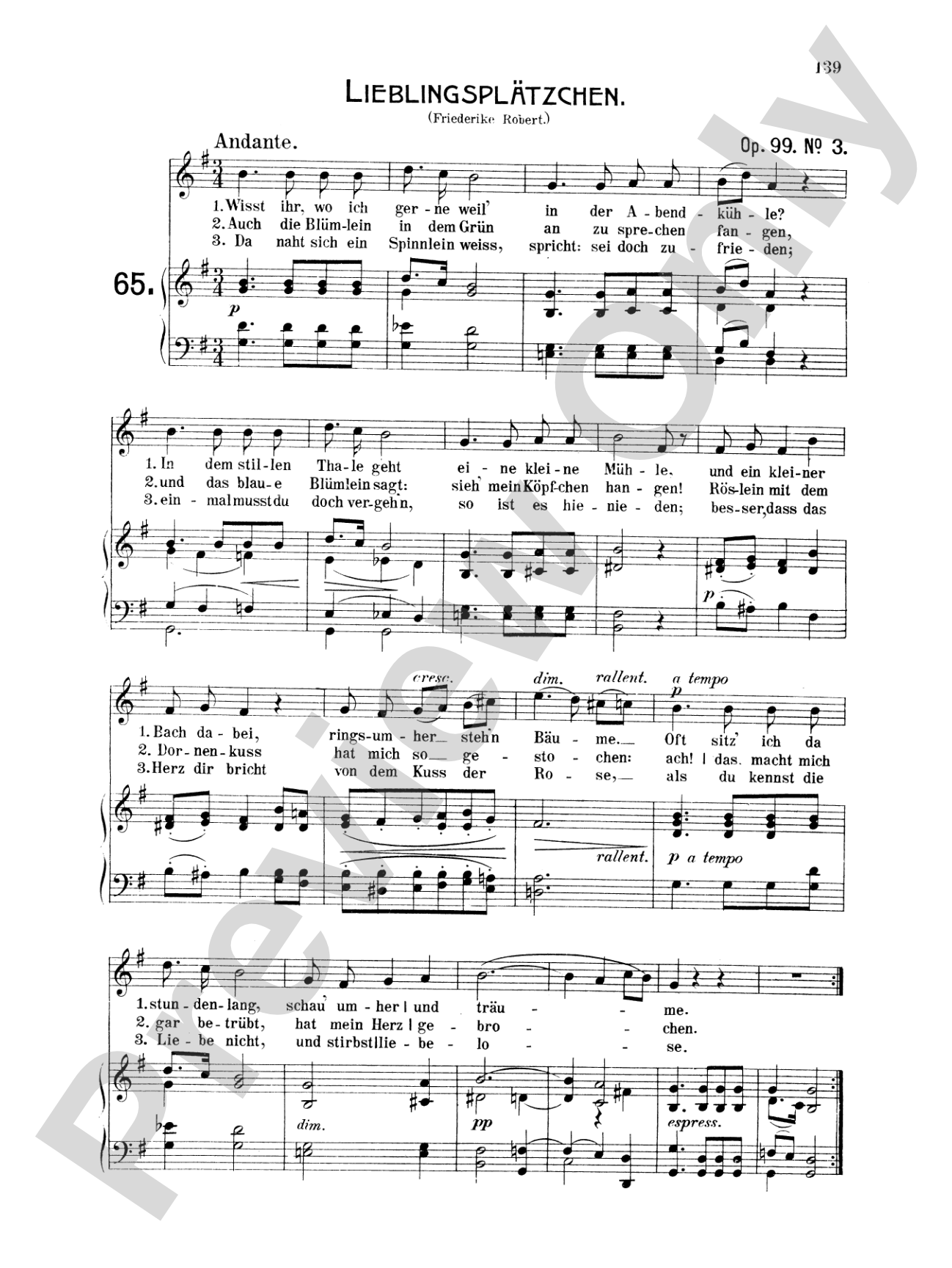 Mendelssohn: 79 Songs, Medium Voice (German)