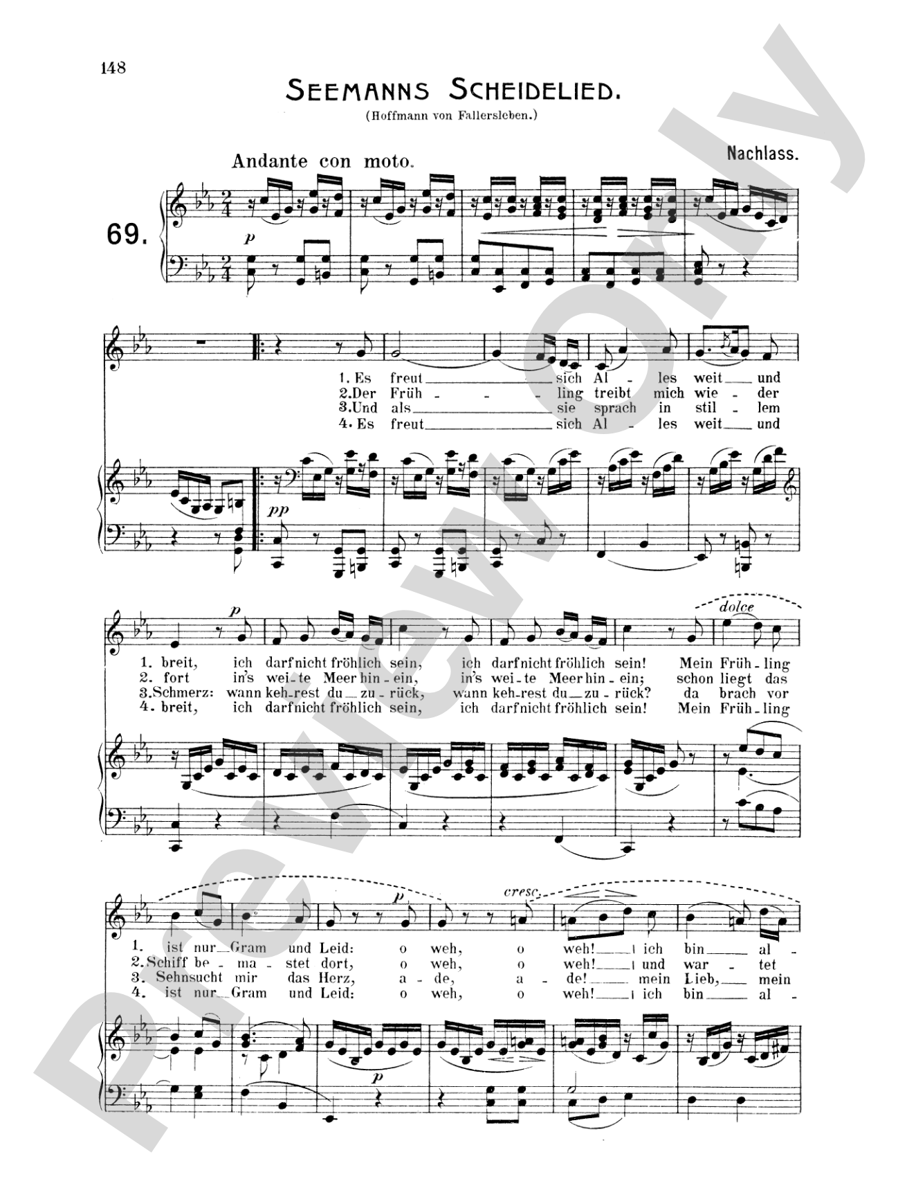 Mendelssohn: 79 Songs, Medium Voice (German)