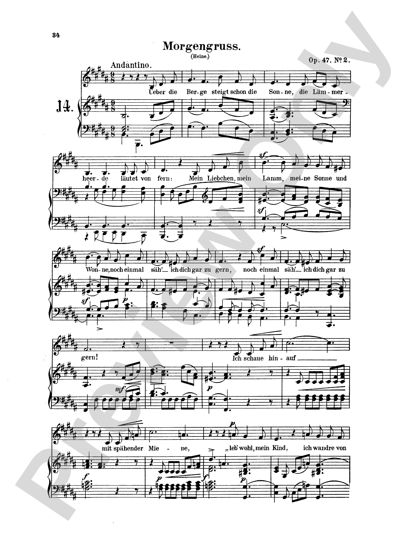 Mendelssohn: 79 Songs, Low Voice (German)