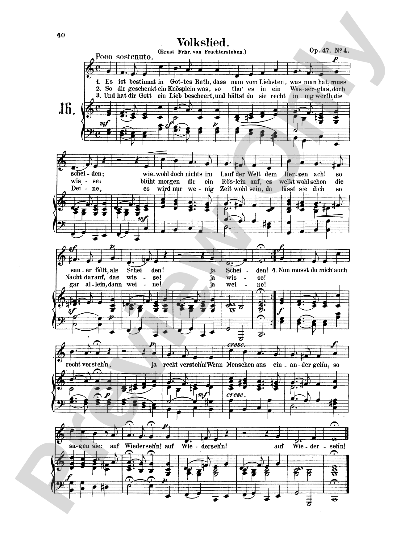 Mendelssohn: 79 Songs, Low Voice (German)