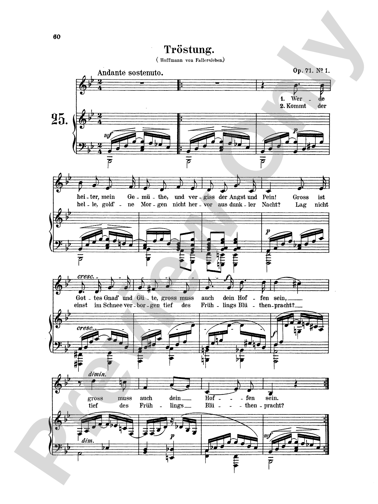 Mendelssohn: 79 Songs, Low Voice (German)