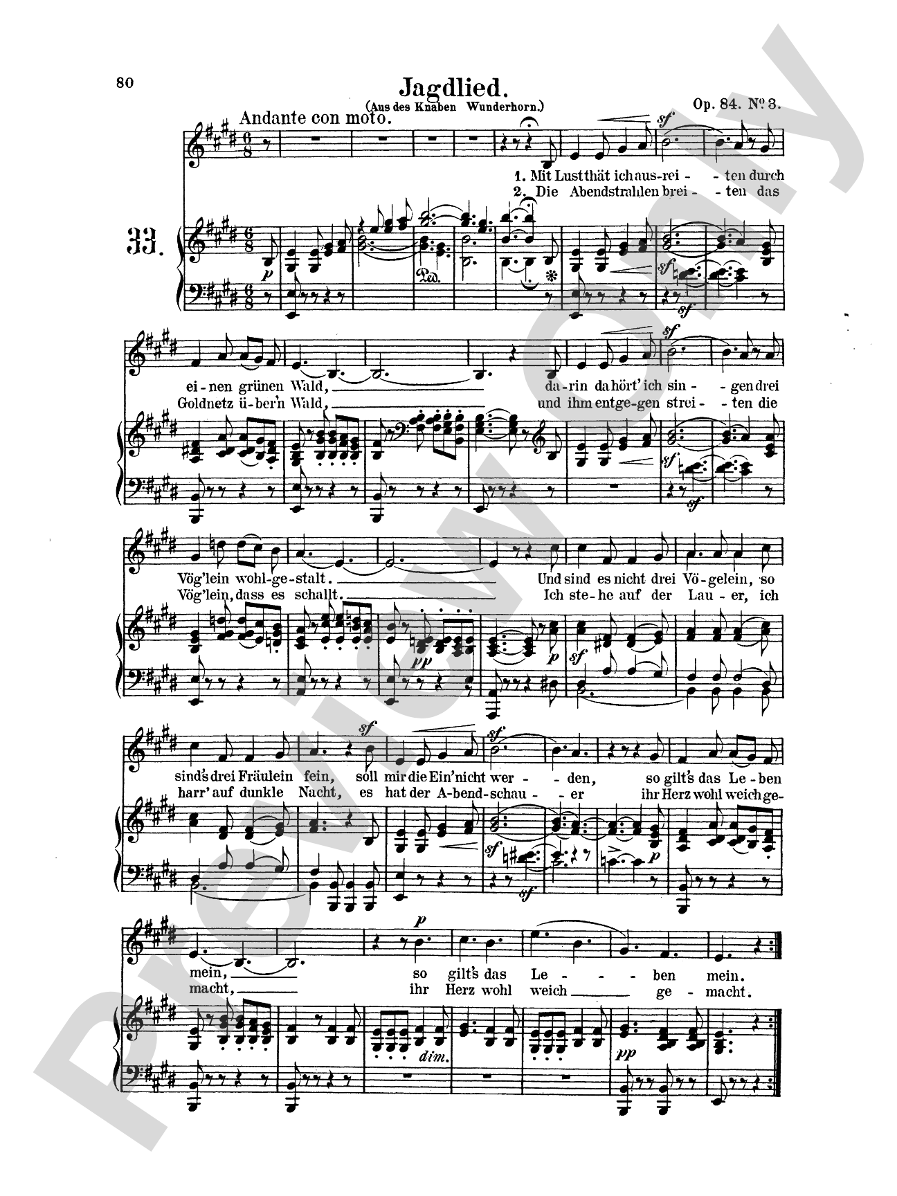 Mendelssohn: 79 Songs, Low Voice (German)