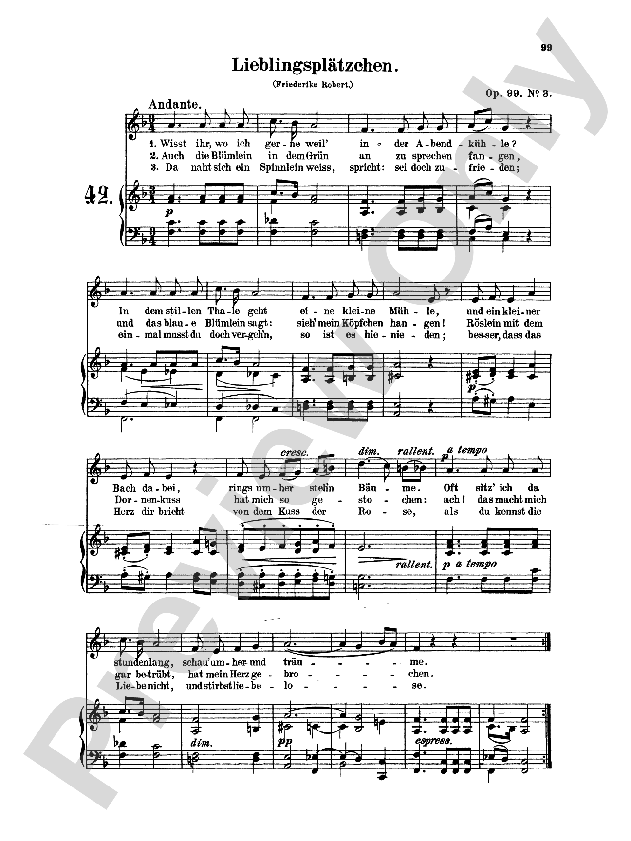 Mendelssohn: 79 Songs, Low Voice (German)