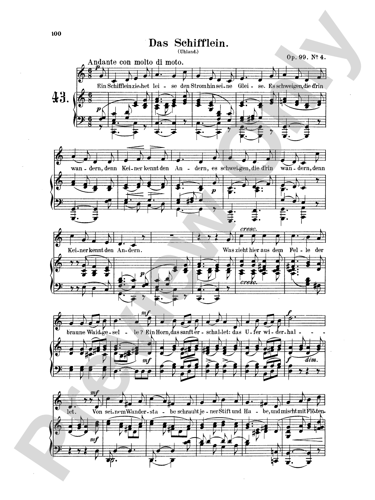 Mendelssohn: 79 Songs, Low Voice (German)