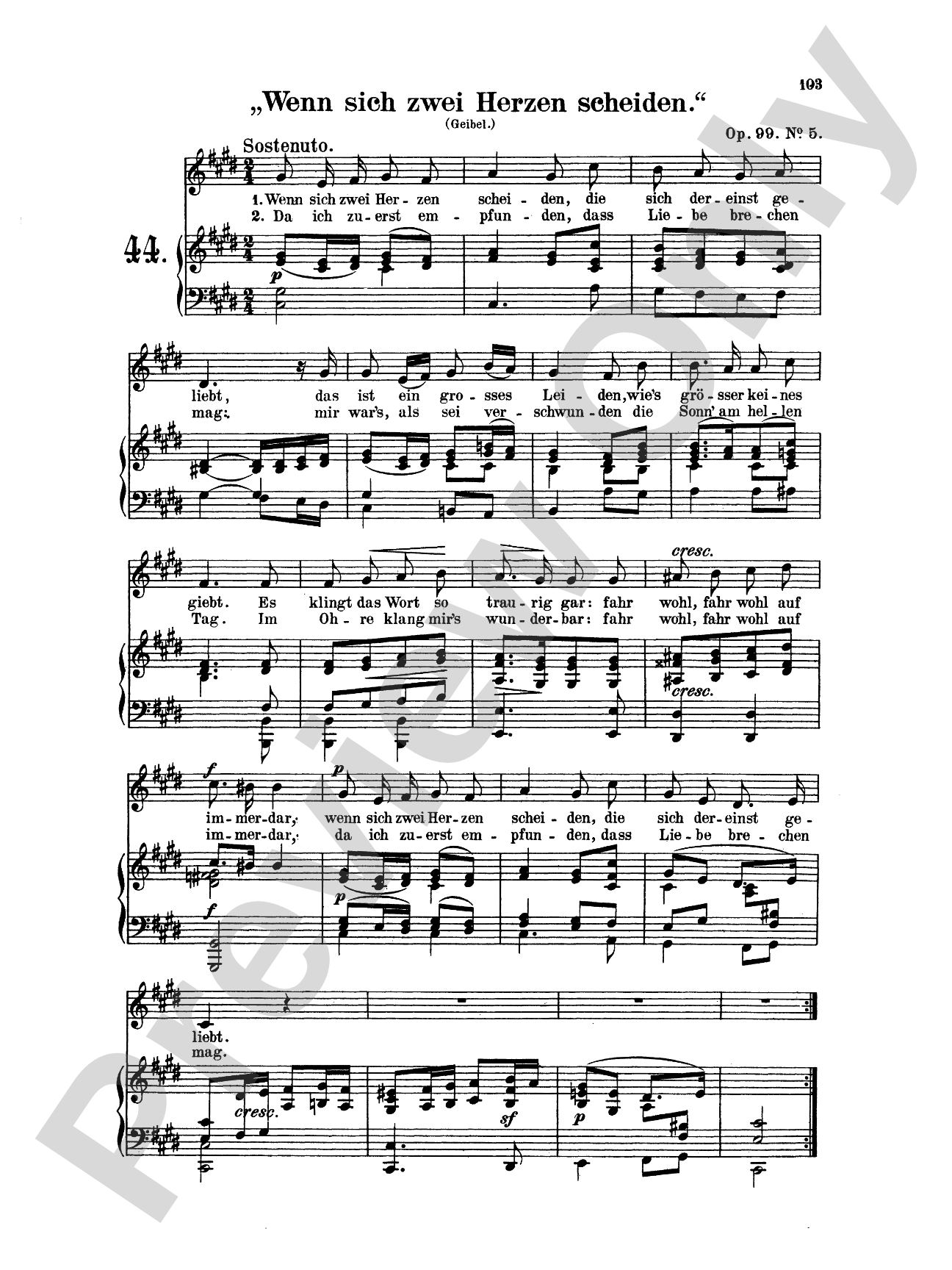 Mendelssohn: 79 Songs, Low Voice (German)