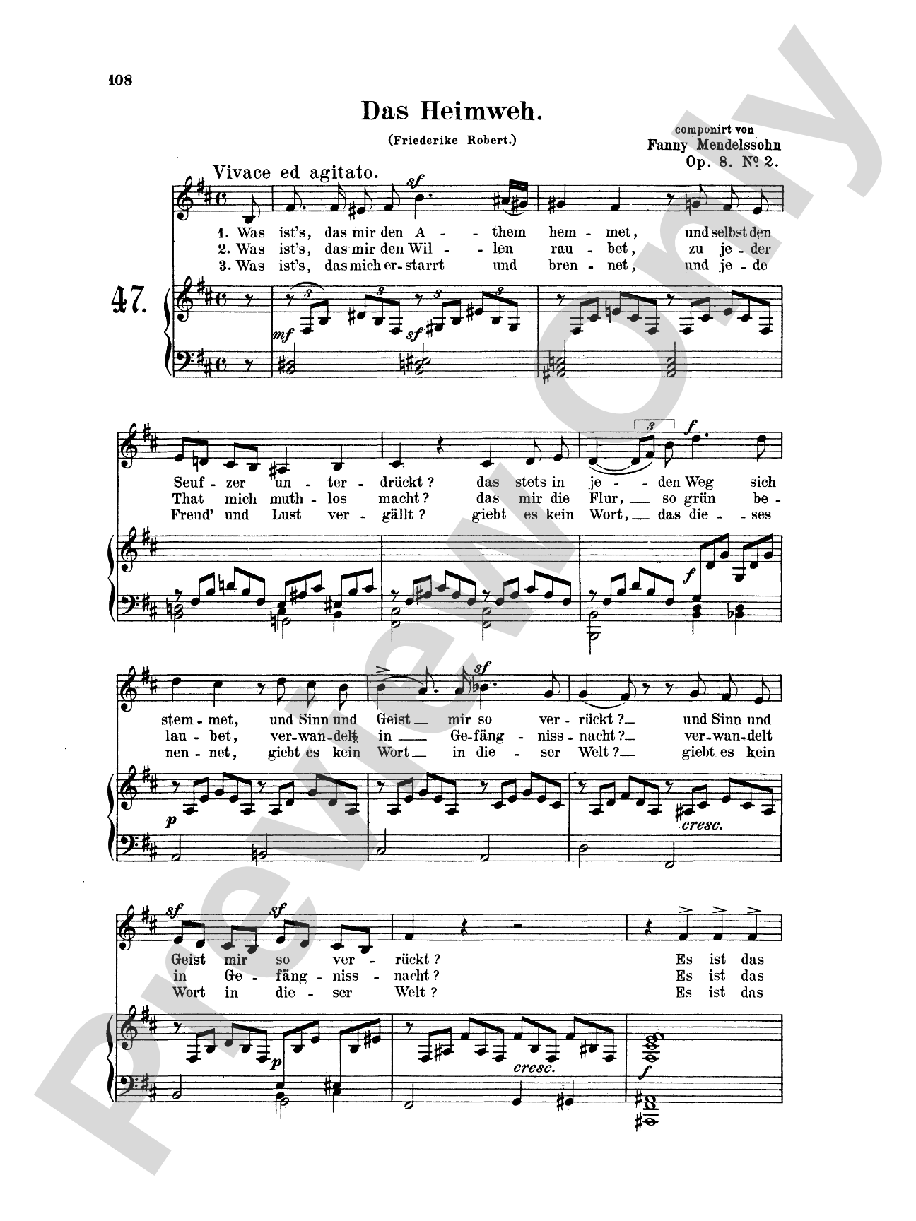 Mendelssohn: 79 Songs, Low Voice (German)
