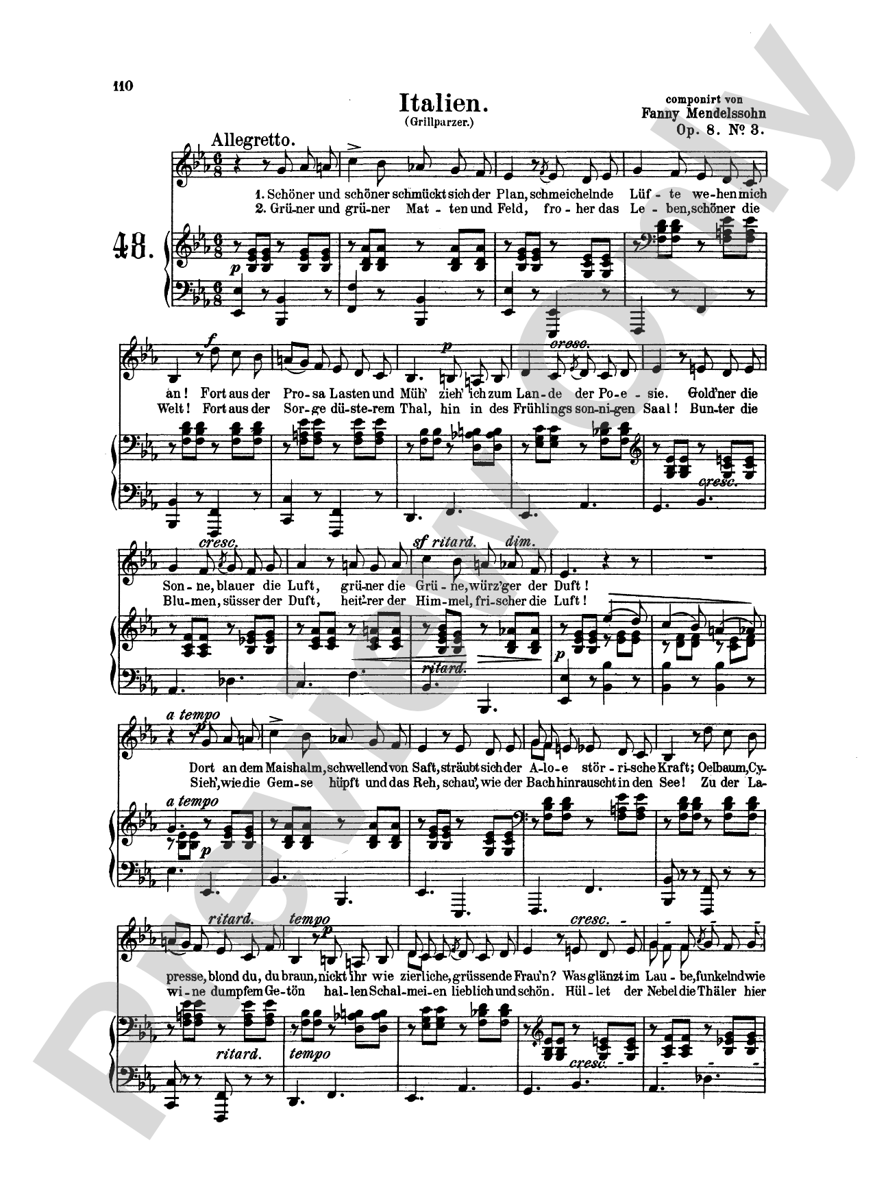 Mendelssohn: 79 Songs, Low Voice (German)