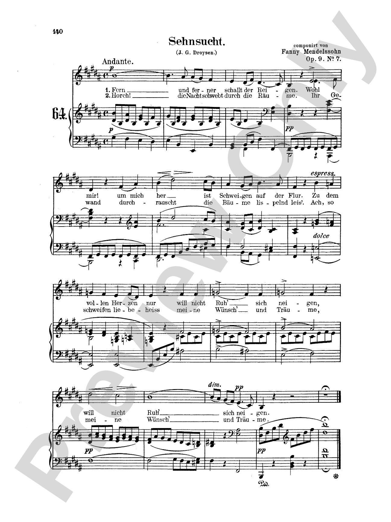 Mendelssohn: 79 Songs, Low Voice (German)
