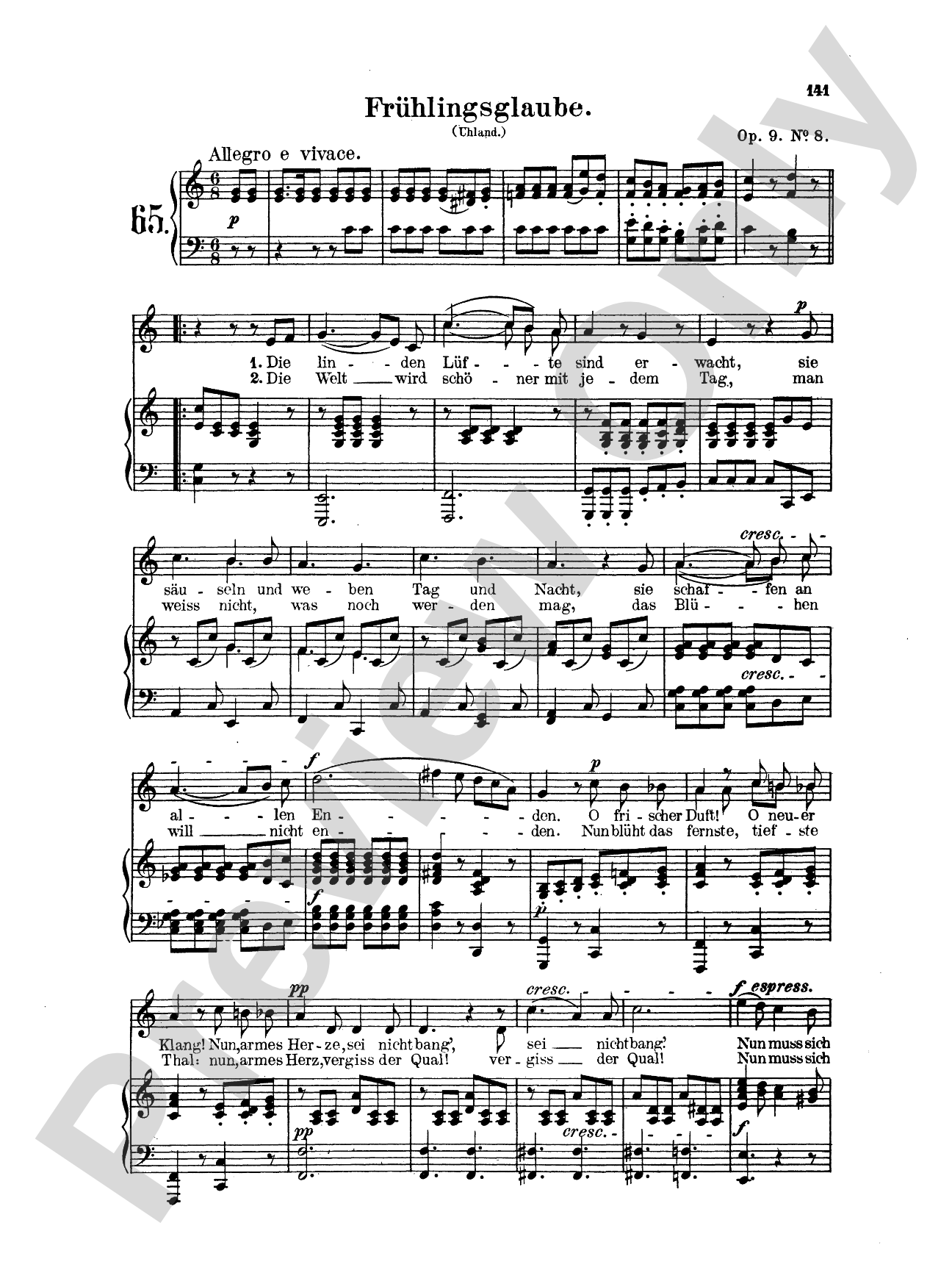 Mendelssohn: 79 Songs, Low Voice (German)