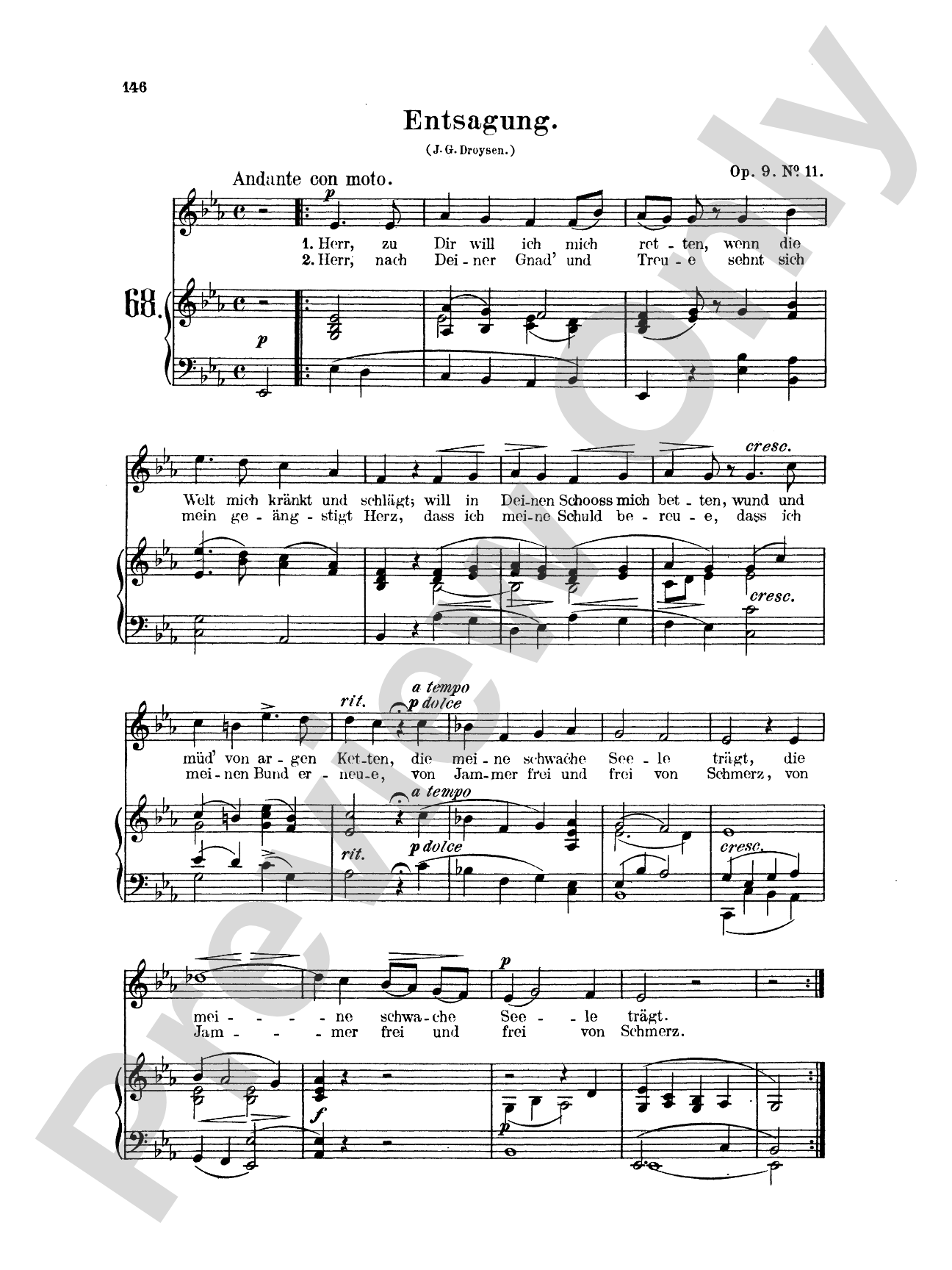 Mendelssohn: 79 Songs, Low Voice (German)