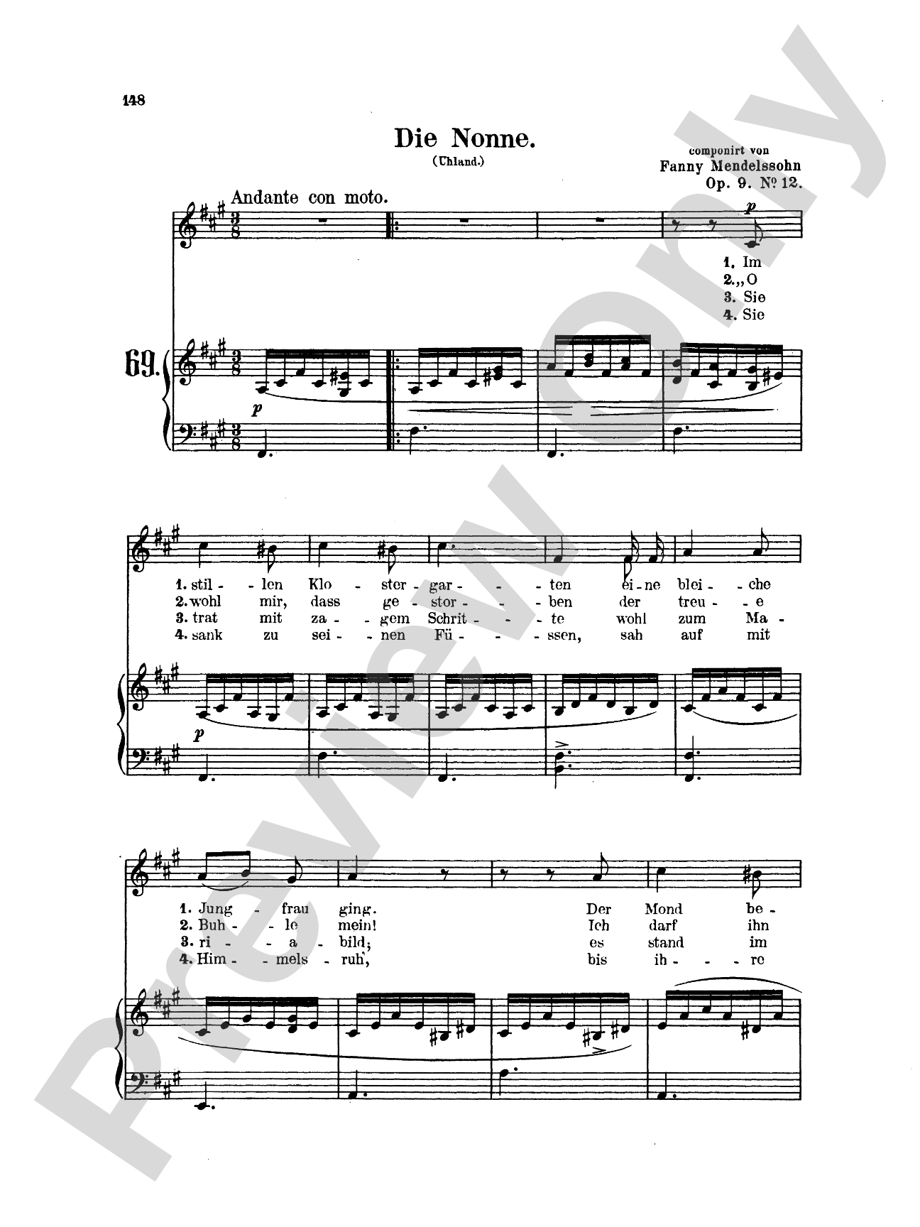 Mendelssohn: 79 Songs, Low Voice (German)