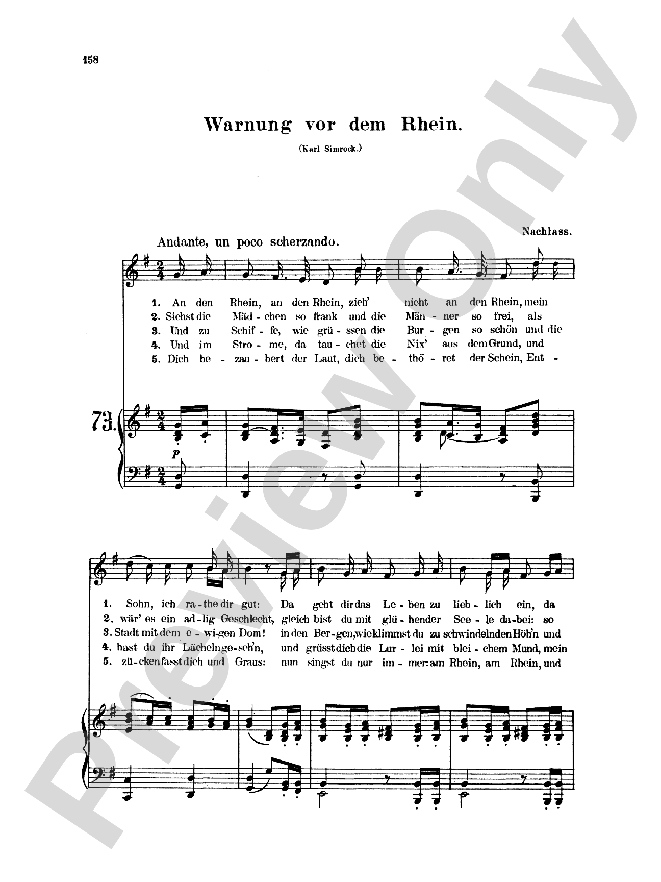Mendelssohn: 79 Songs, Low Voice (German)