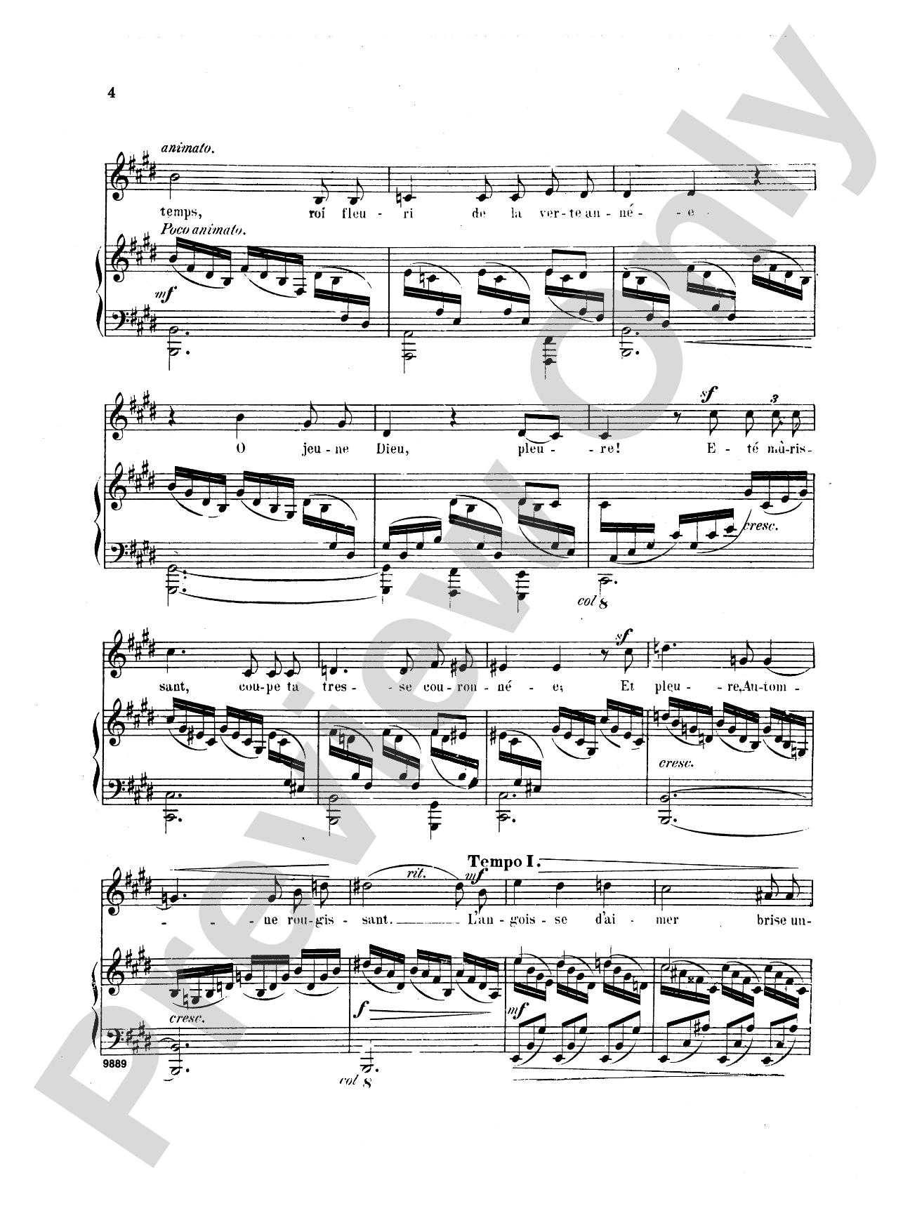 Chausson: Thirty-Three Songs (French): Vocal Book