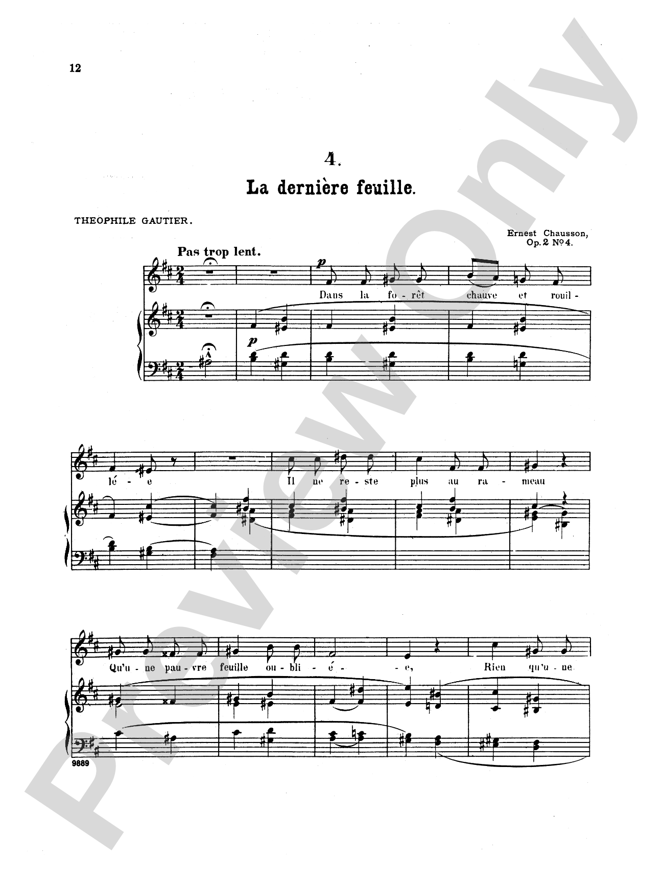 Chausson: Thirty-Three Songs (French)