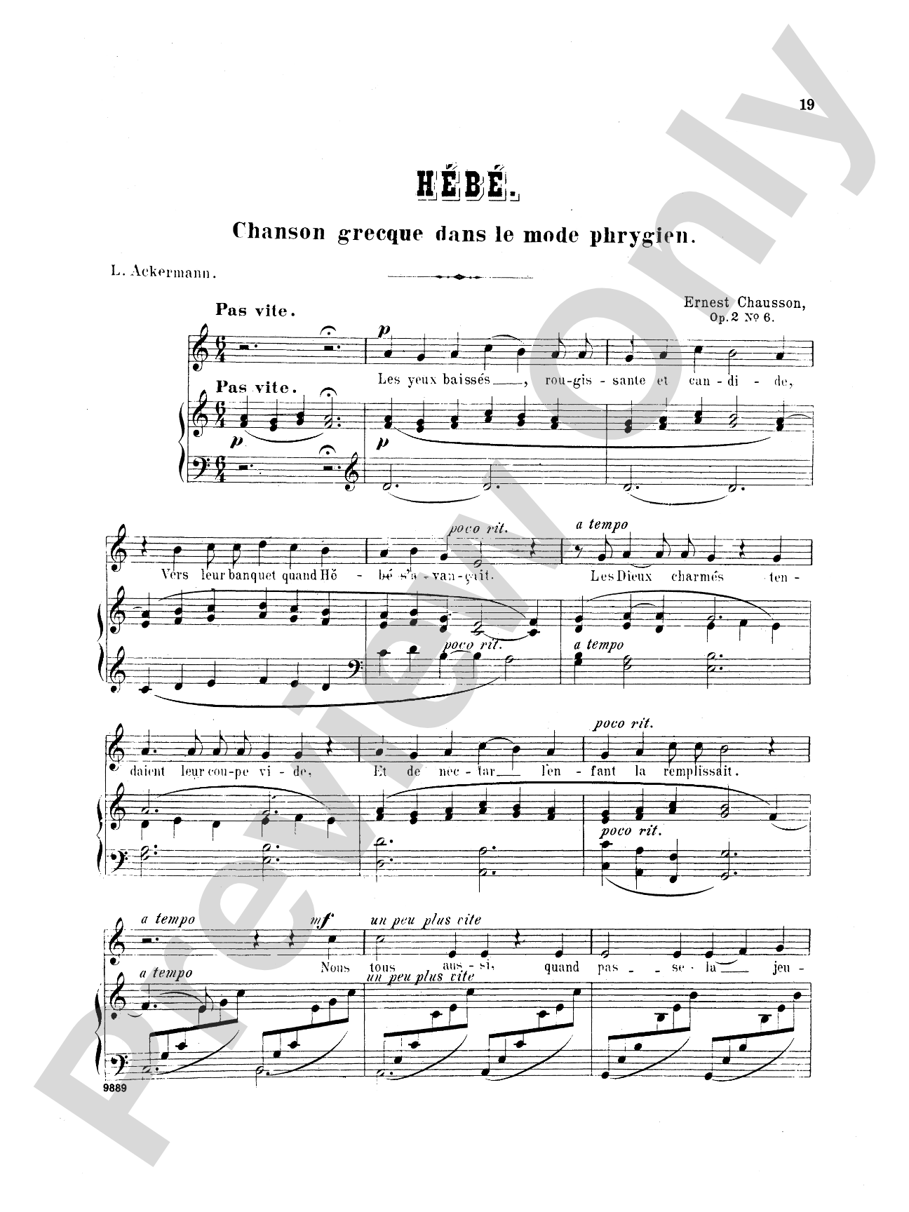 Chausson: Thirty-Three Songs (French)