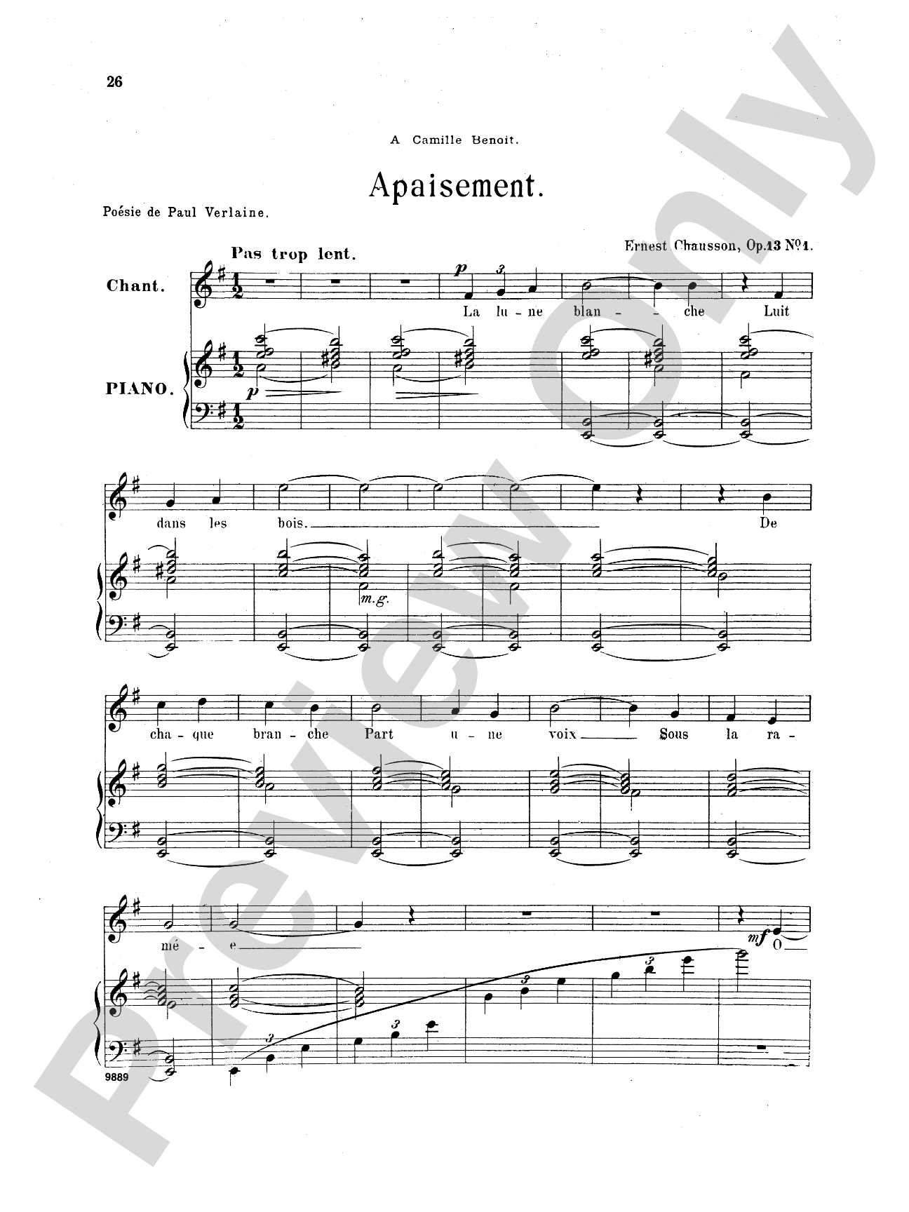 Chausson: Thirty-Three Songs (French)