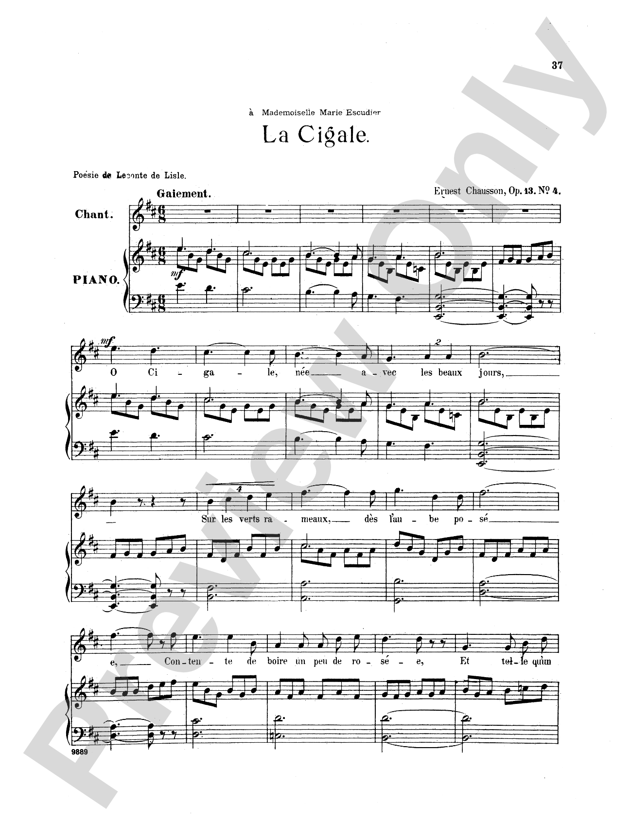 Chausson: Thirty-Three Songs (French)