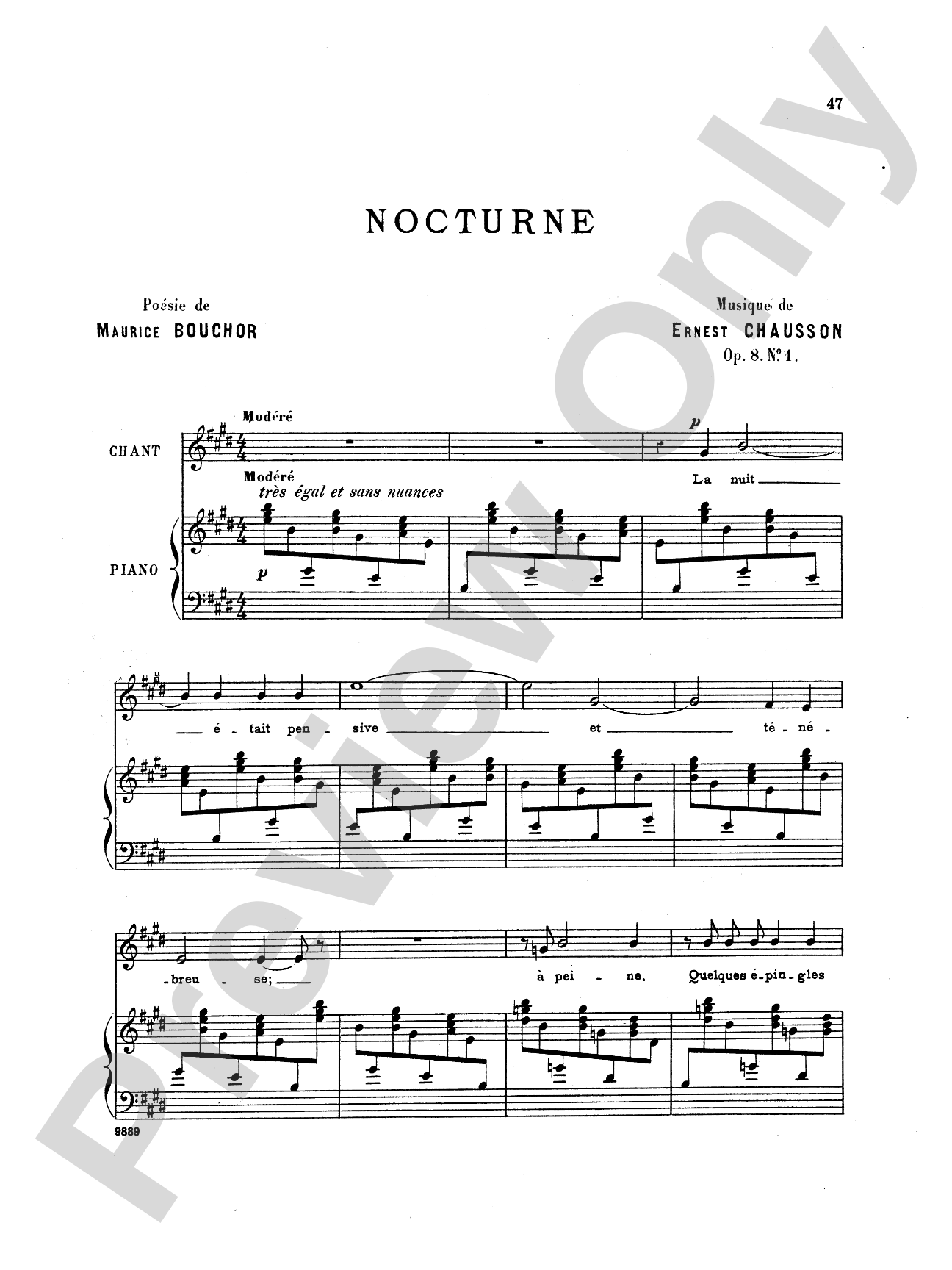 Chausson: Thirty-Three Songs (French)