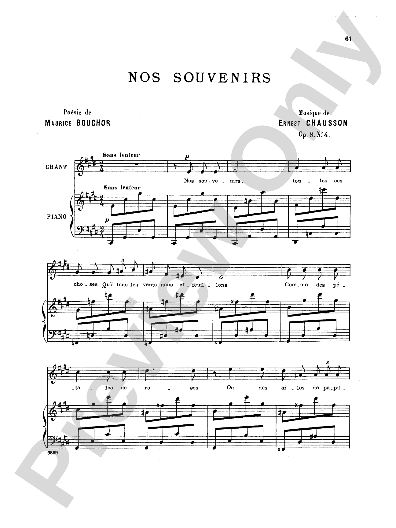 Chausson: Thirty-Three Songs (French)
