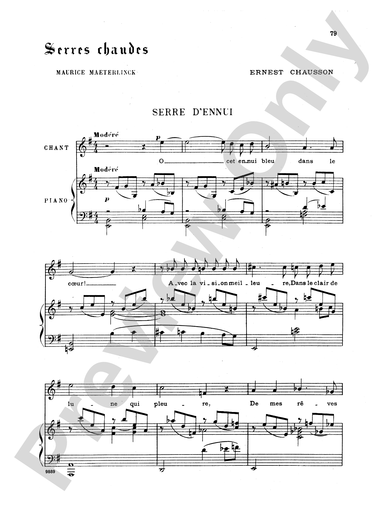 Chausson: Thirty-Three Songs (French)