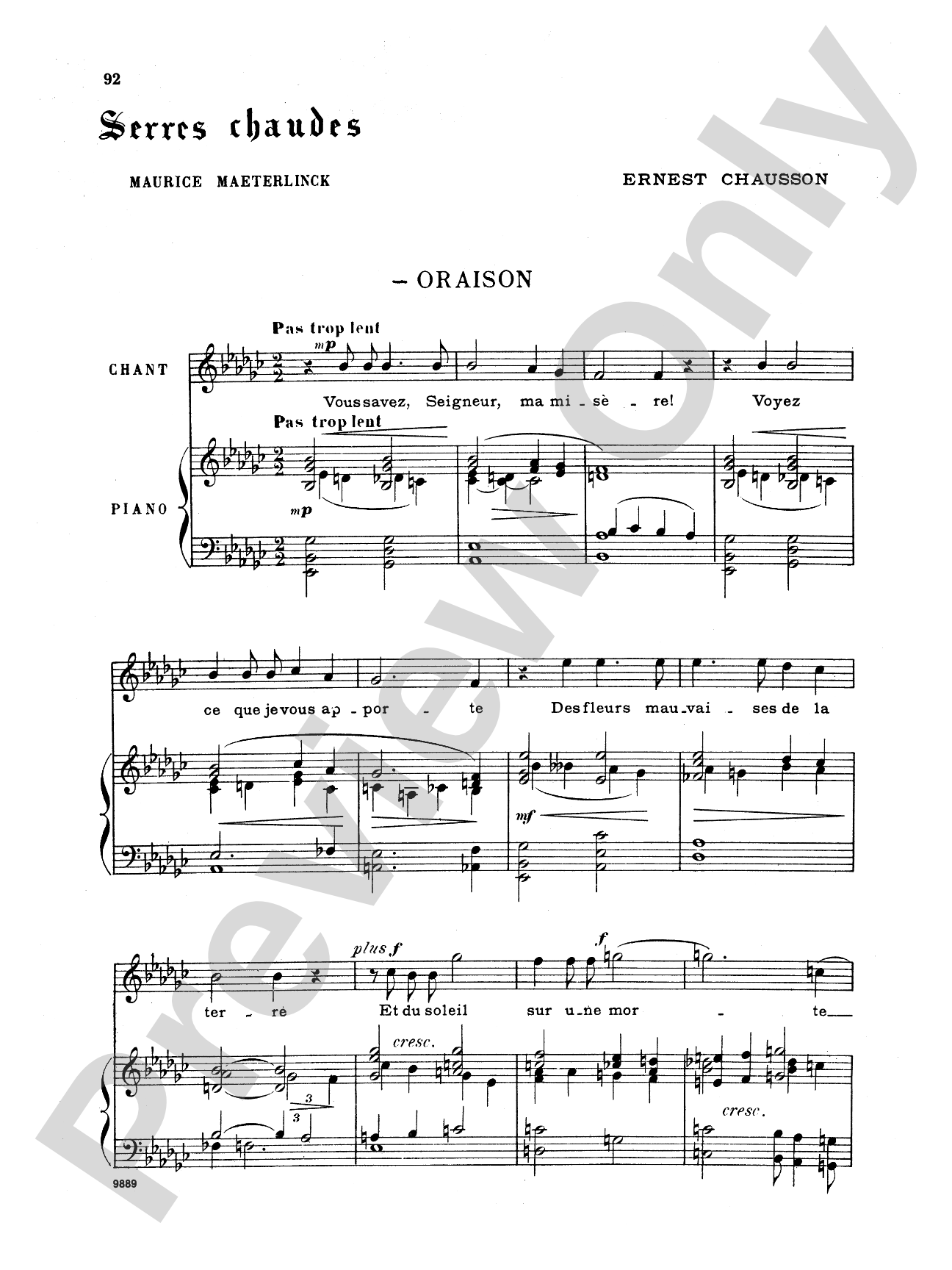 Chausson: Thirty-Three Songs (French)