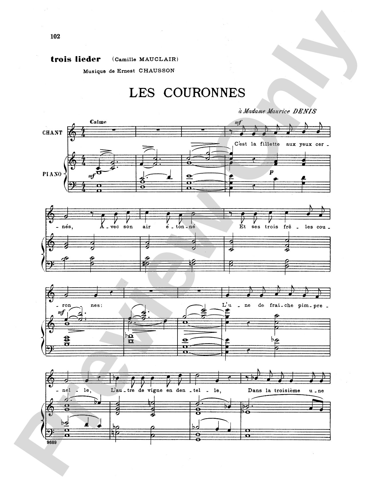 Chausson: Thirty-Three Songs (French)