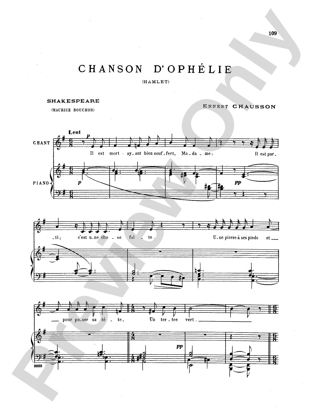 Chausson: Thirty-Three Songs (French)