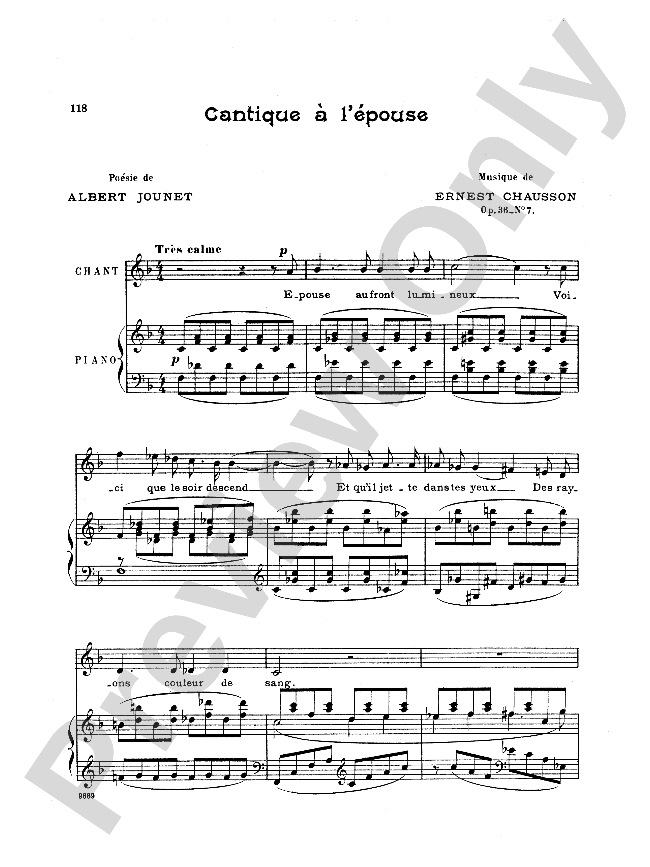 Chausson: Thirty-Three Songs (French)