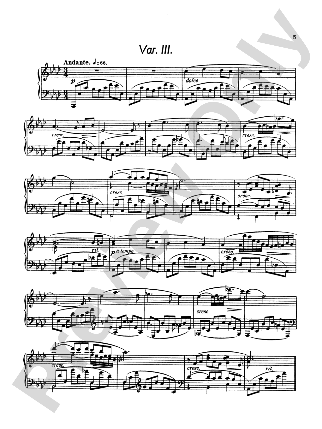 Liadov: Variations sur un Theme Populaire Polonais