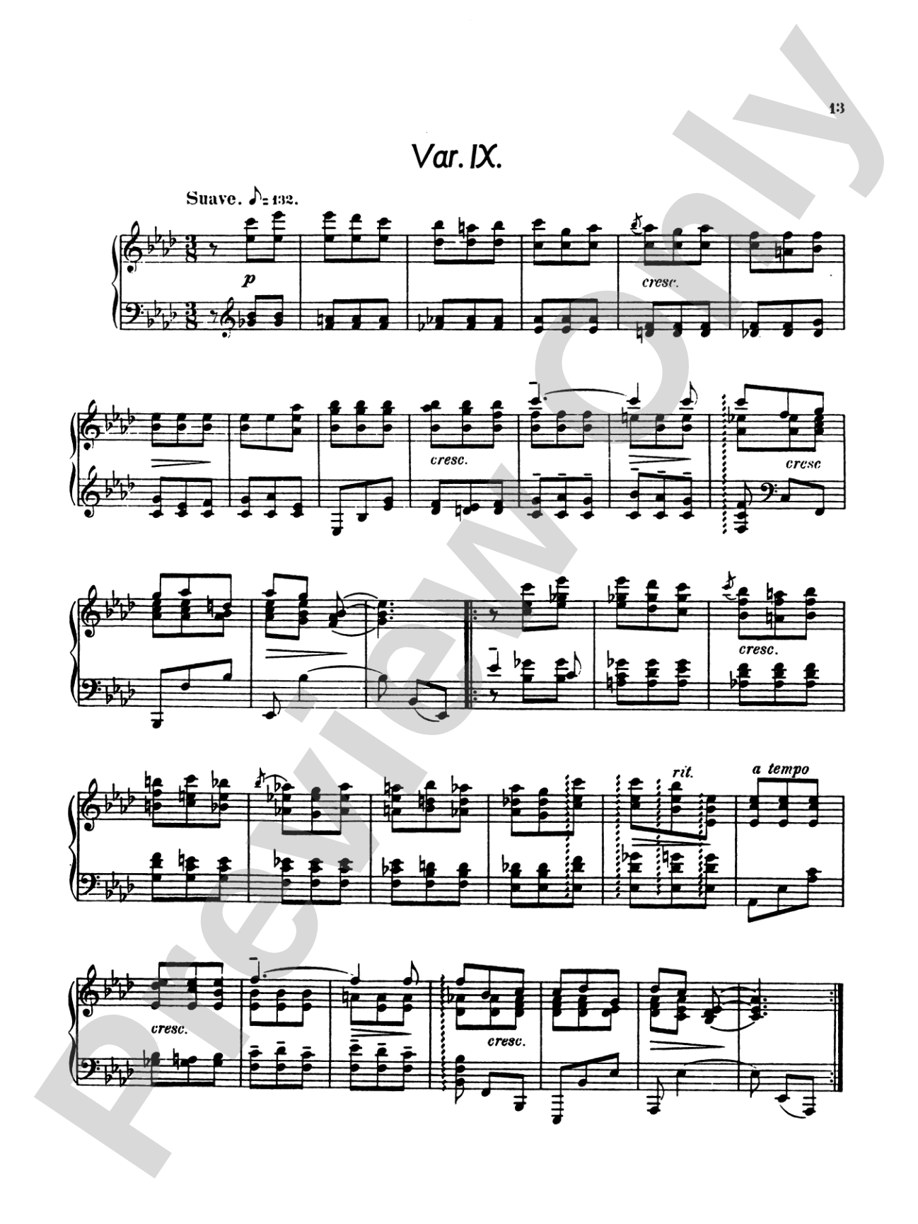 Liadov: Variations sur un Theme Populaire Polonais