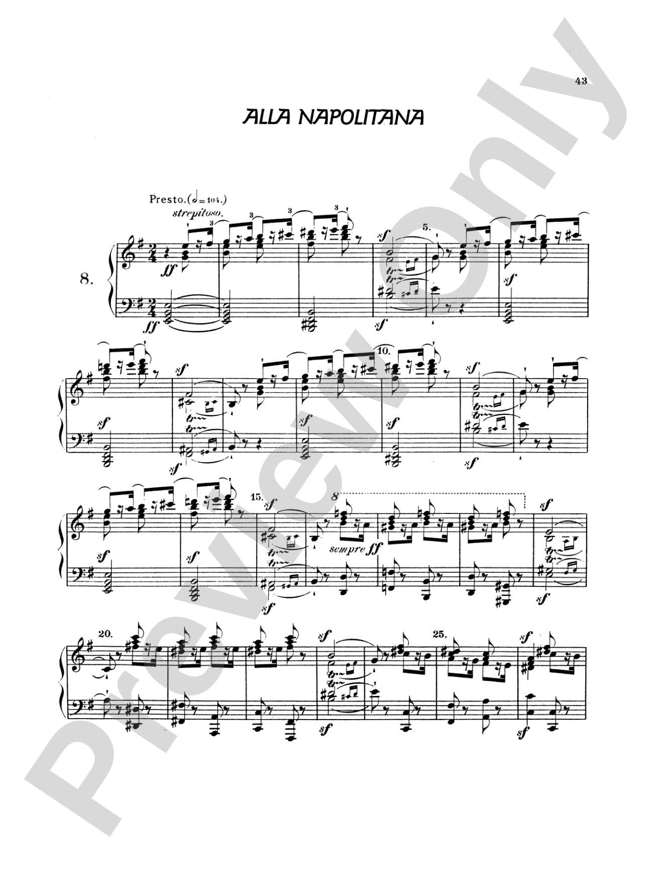 Moscheles: Grand Characteristic Studies, Op. 95