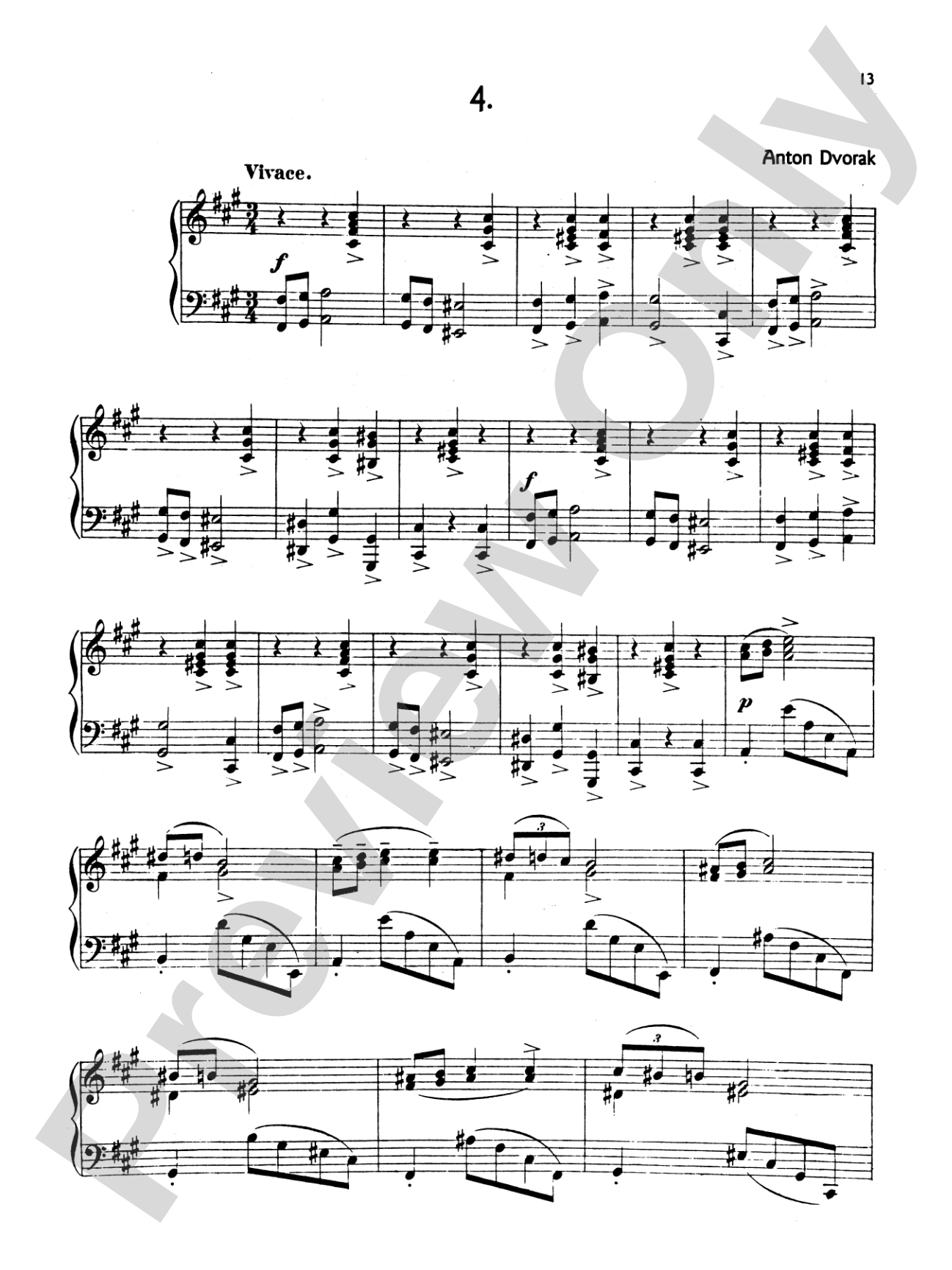 Dvorák: Silhouettes, Op. 8