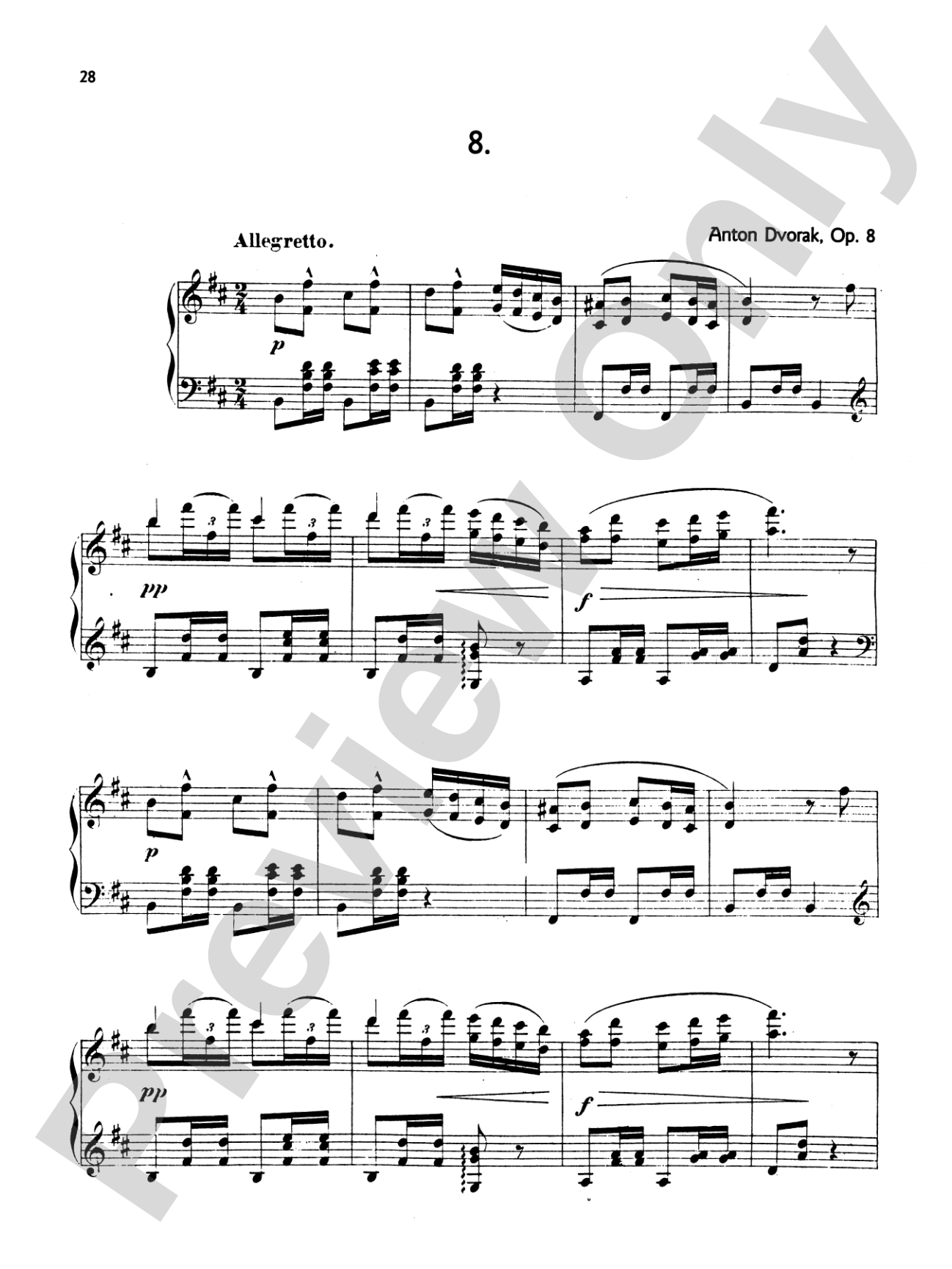 Dvorák: Silhouettes, Op. 8