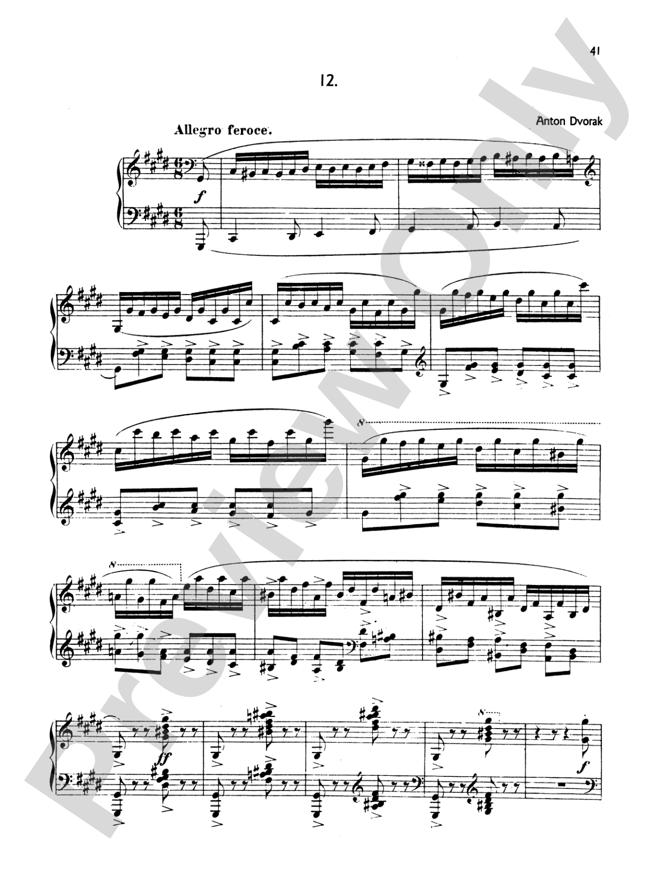 Dvorák: Silhouettes, Op. 8