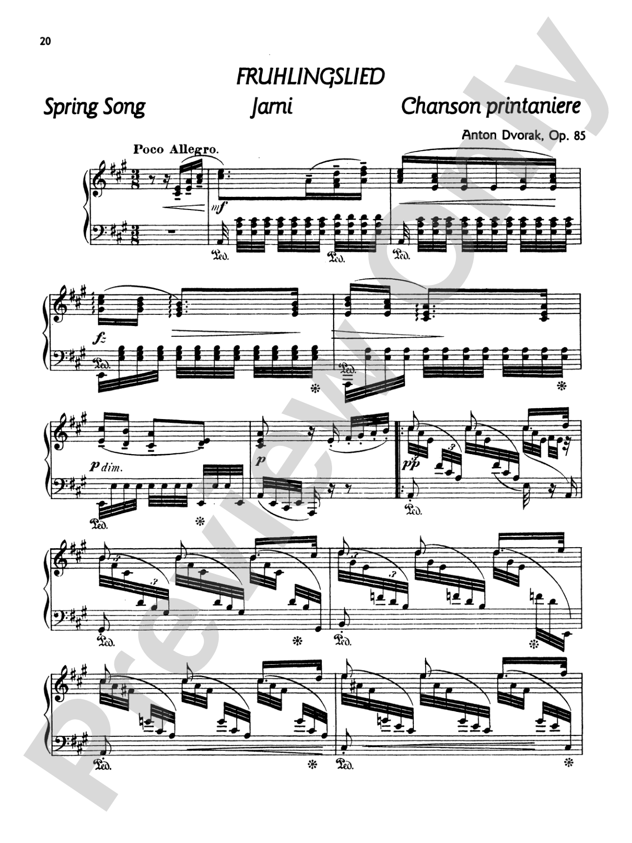 Dvorák: Poetical Tone Pictures, Op. 85