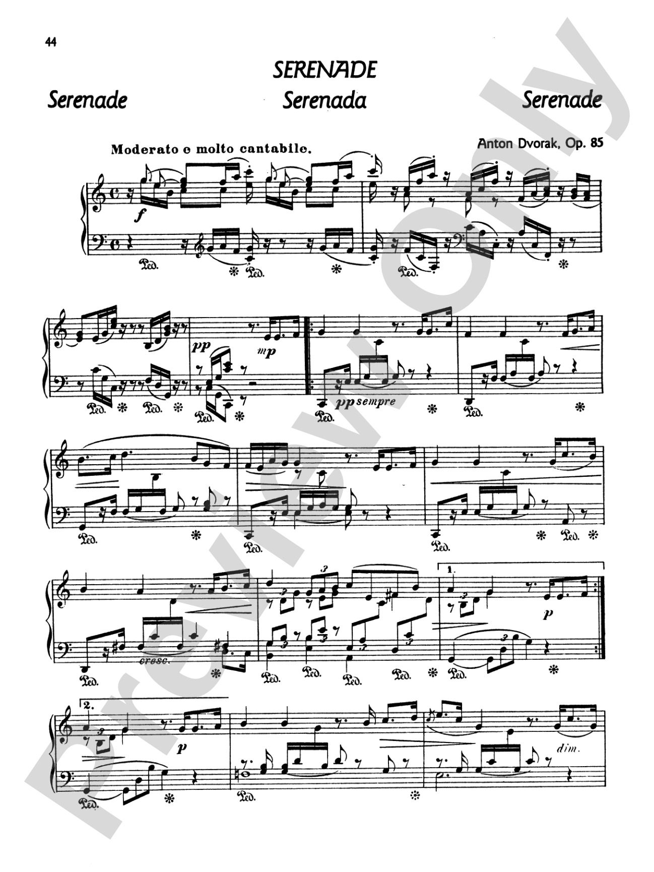 Dvorák: Poetical Tone Pictures, Op. 85