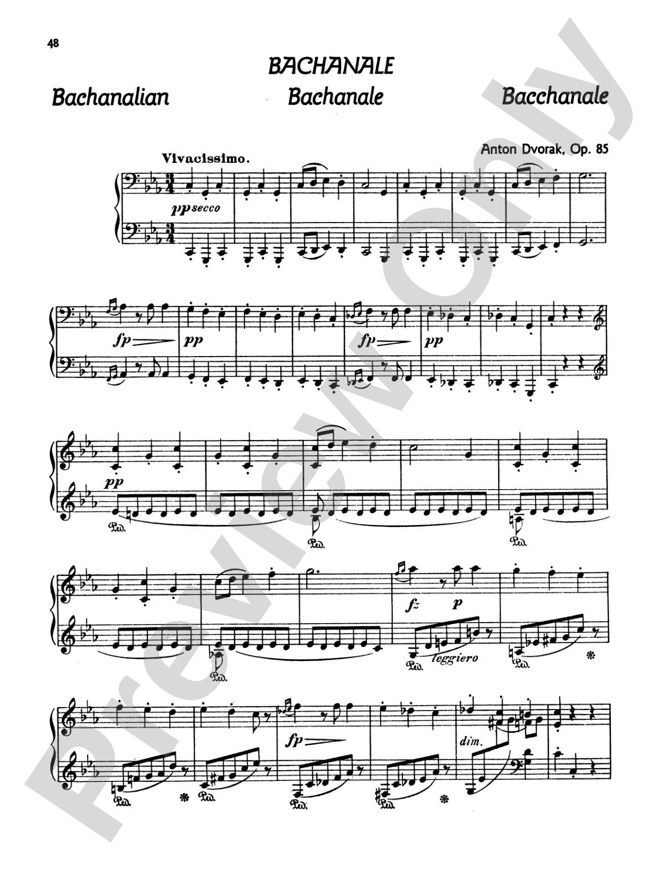 Dvorák: Poetical Tone Pictures, Op. 85