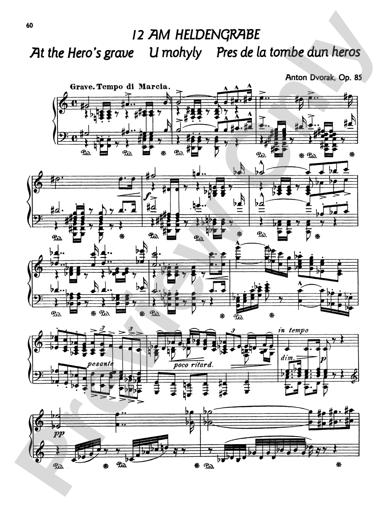Dvorák: Poetical Tone Pictures, Op. 85