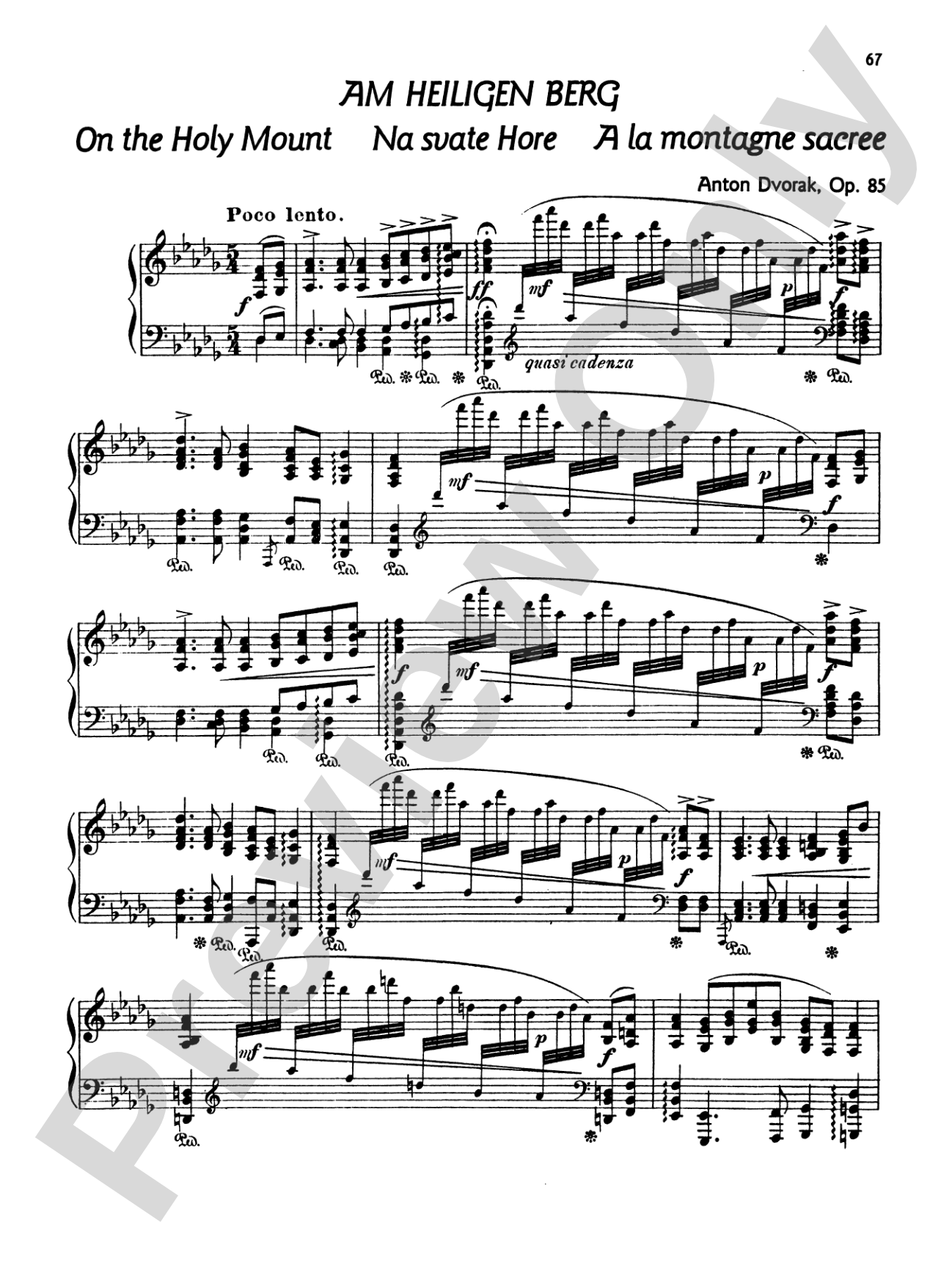 Dvorák: Poetical Tone Pictures, Op. 85