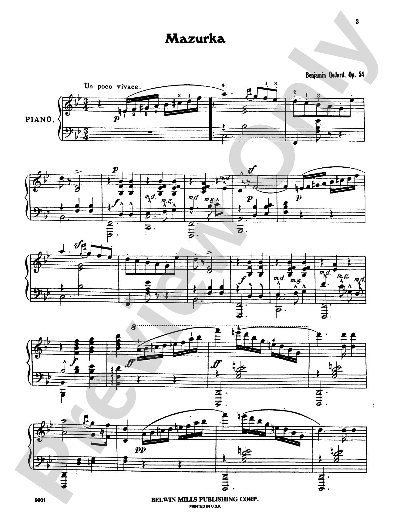 Godard: Four Piano Solos: Piano Book