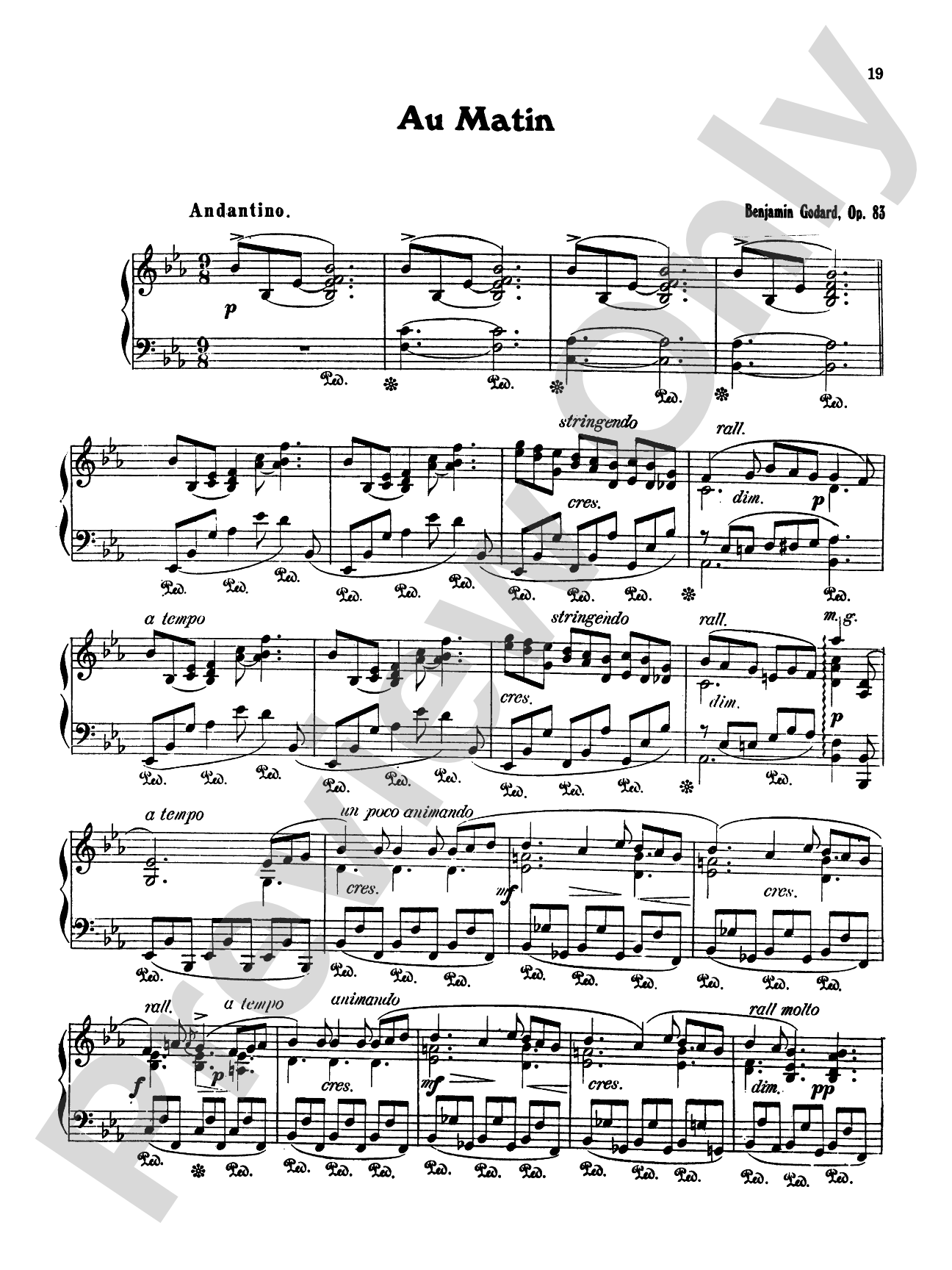 Godard: Four Piano Solos