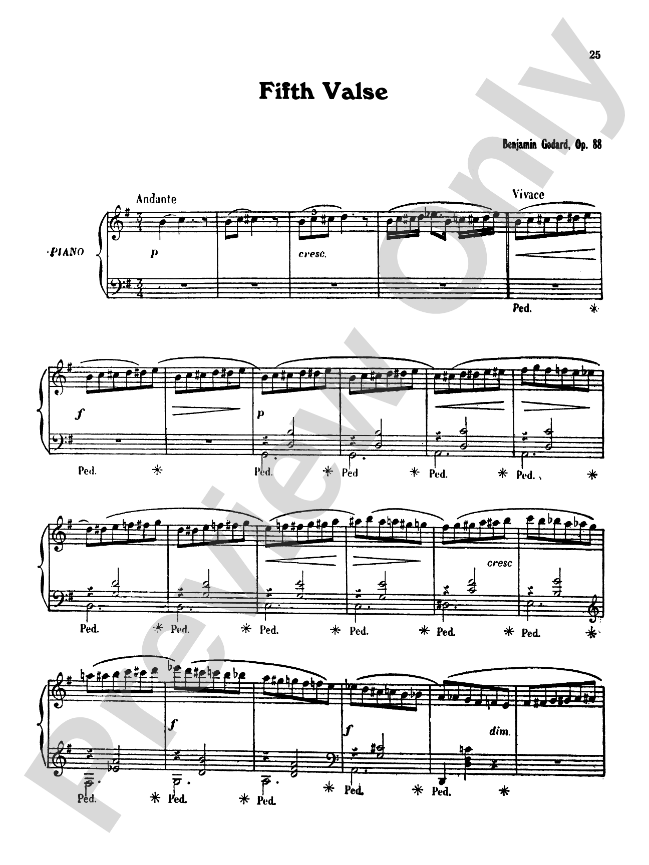 Godard: Four Piano Solos