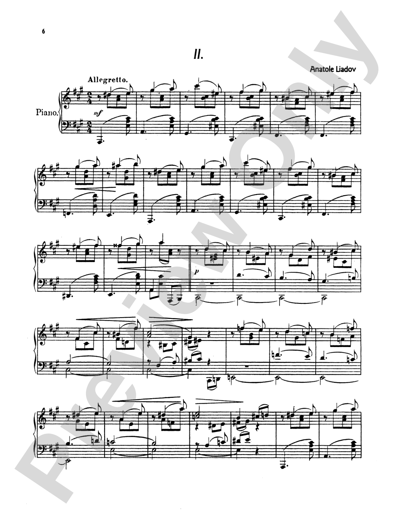 Liadov: Arabesques